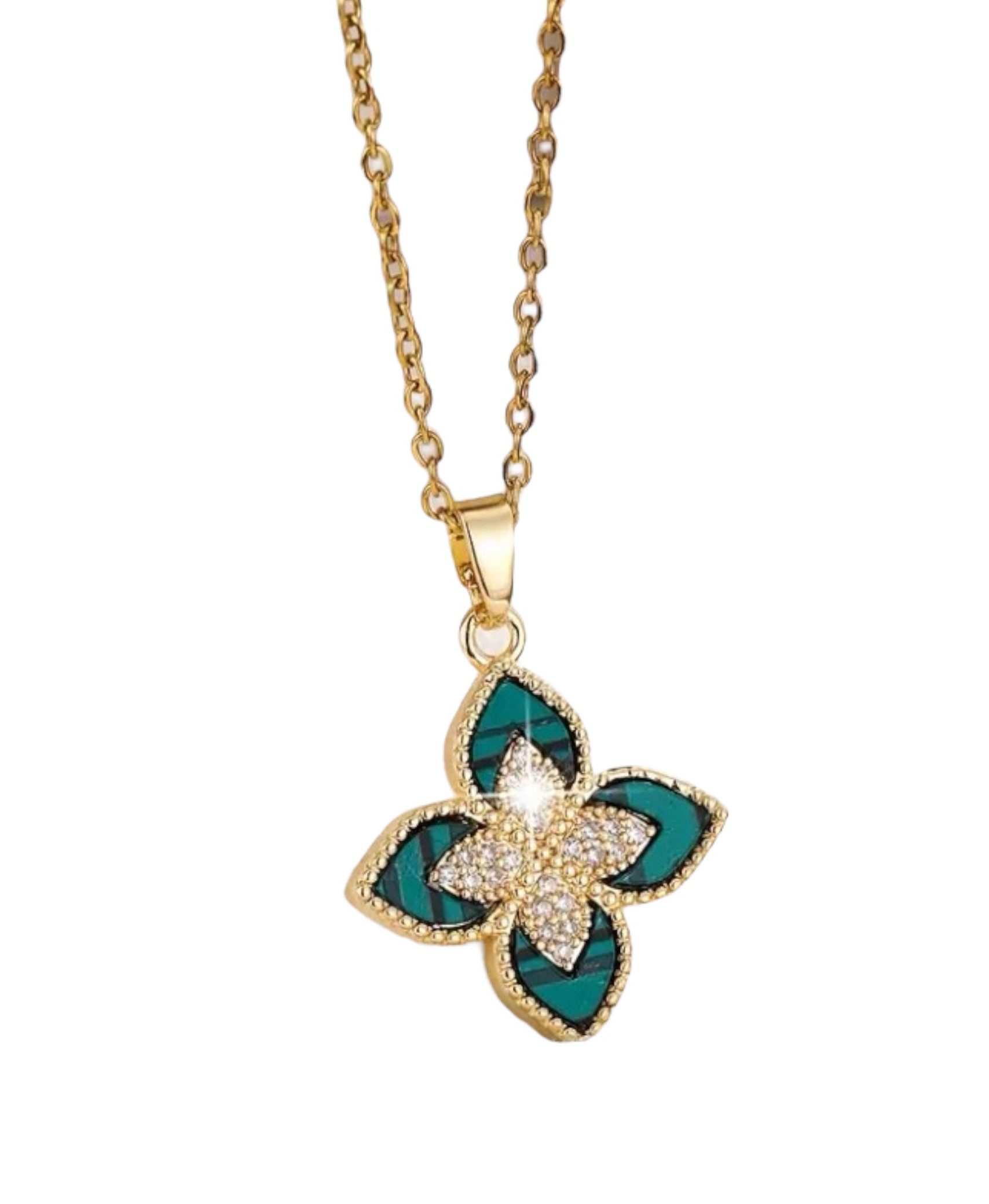 Lale Collection® Edelstahlkette Gold Kleeblatt Schmuck günstig online kaufen
