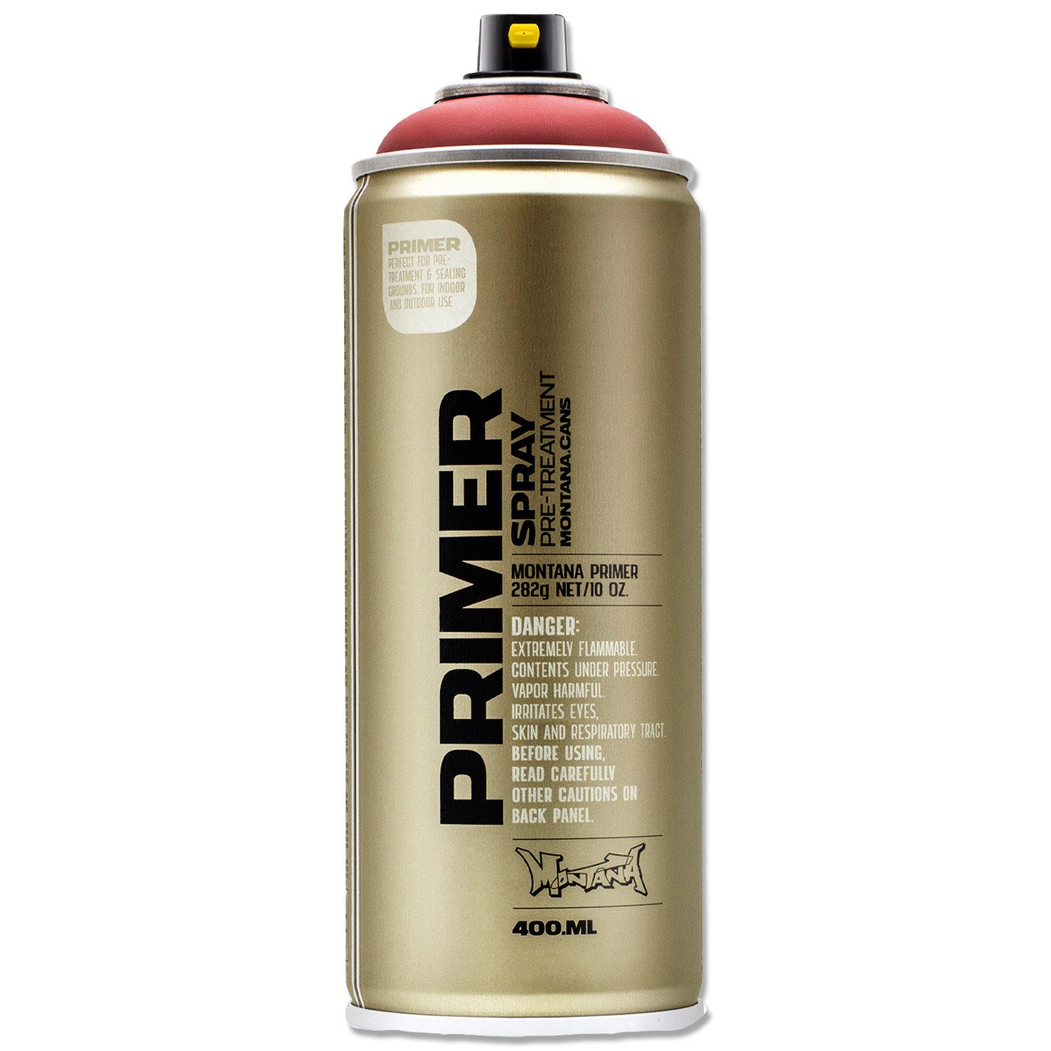 Montana Cans Sprühlack Sprühgrundierung, Montana PRIMER, Metall, Rot, 400ml