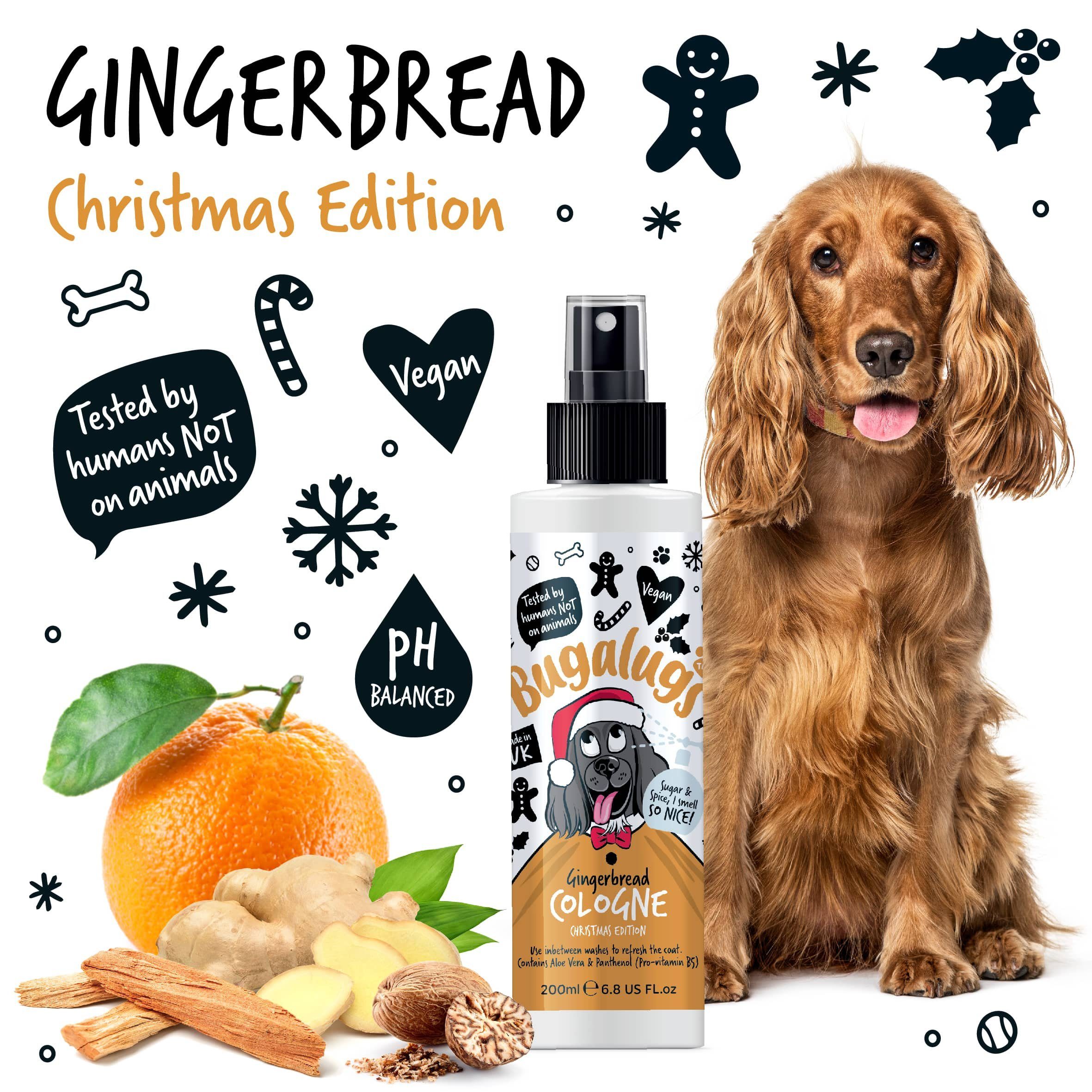 Bugalugs Fellpflege Bugalugs Hunde Parfüm-Deo Christmas Edition 200ml, 200 ml, (1-St), Hundeparfüm, Lake District Wasser, langanhaltender Duft