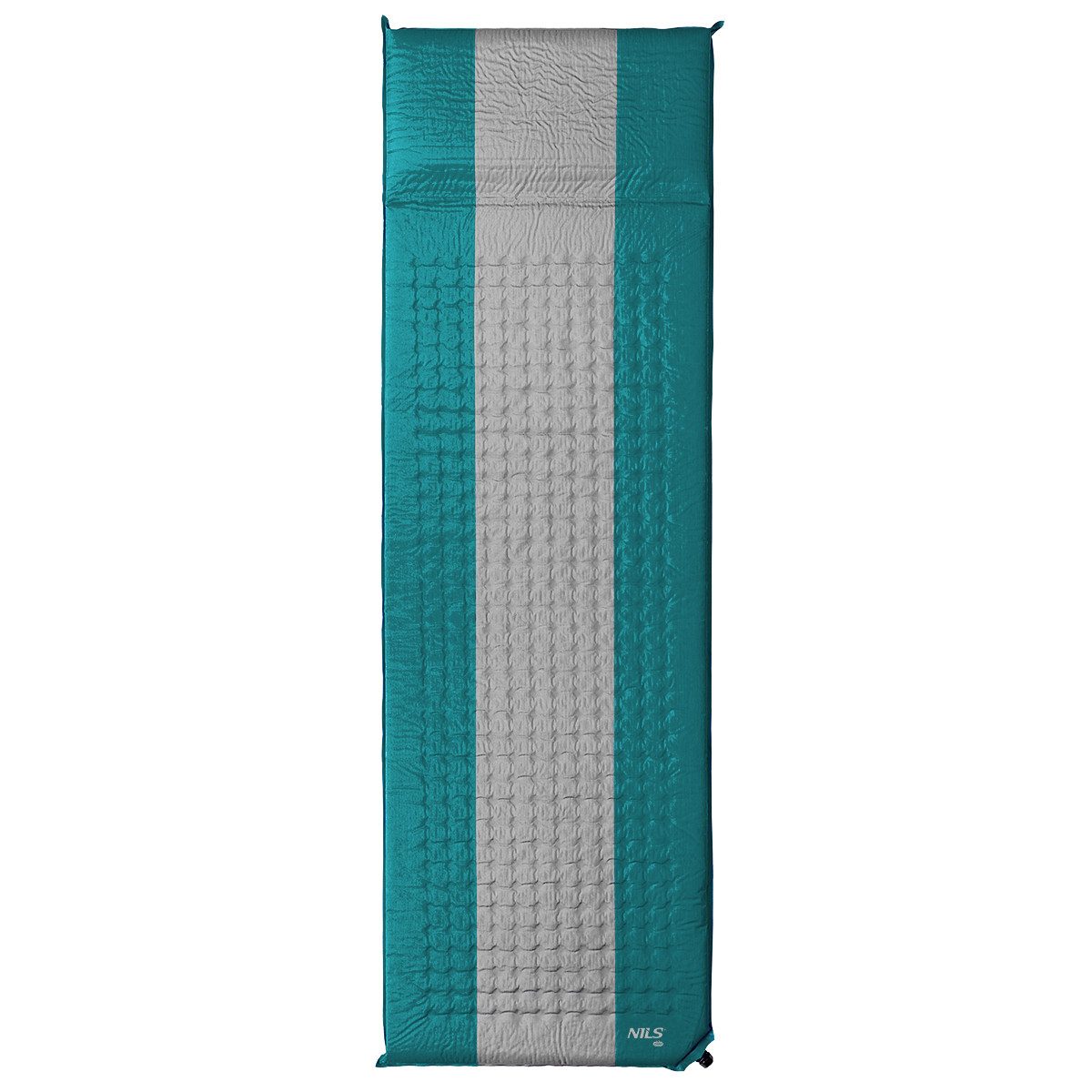 NILS CAMP Isomatte selbstaufblasende Campingmatte blau/grau Outdoor Matte – Bild 2 von 5