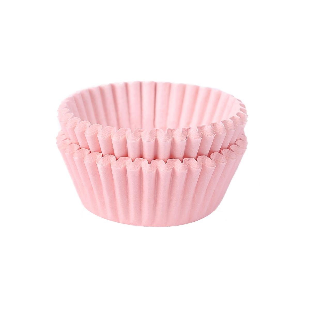 Mini-Cupcakes Bakery's Muffinförmchen, und Minimuffins House Mini kleine 200-tlg), (Rosa Papierbackförmchen Muffinform Miss für