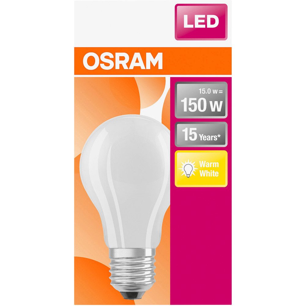 Osram LED-Leuchtmittel OSRAM HOMELIGHTING 4058075305014 LED EEK D (A - G) E27 Glühlampenform
