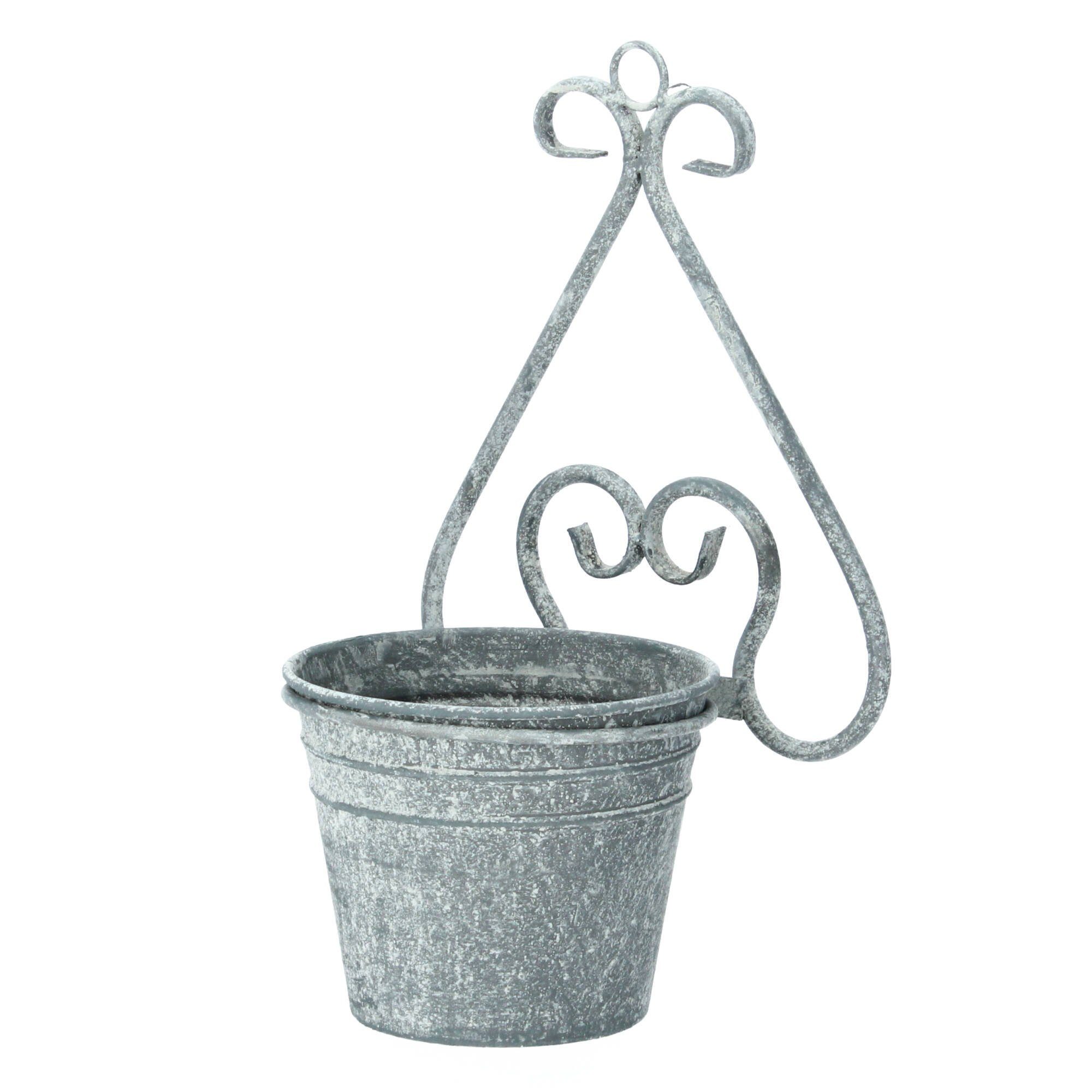 Chic Antique Blumentopf für Wand Blumentopf Wandbefestigung Eisen zink