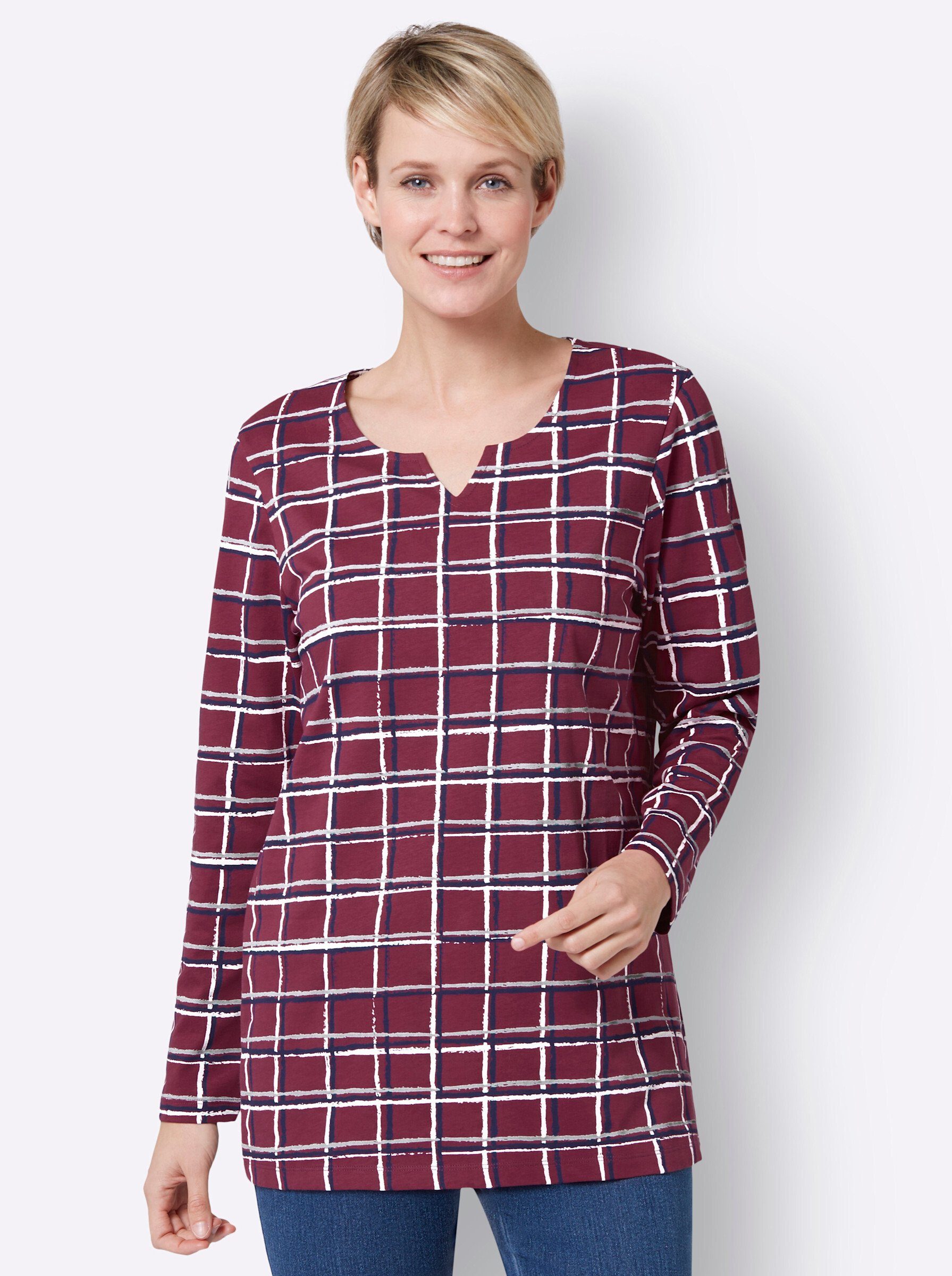 T-Shirt Longshirt Langarm