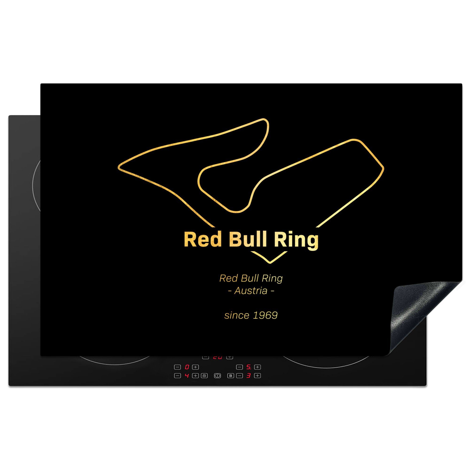MuchoWow Herdblende-/Abdeckplatte Red Bull Ring für Formel Rennstrecke, die Induktionskochfeld 1 - - Vinyl, tlg), (1 81x52 küche, Schutz Ceranfeldabdeckung cm