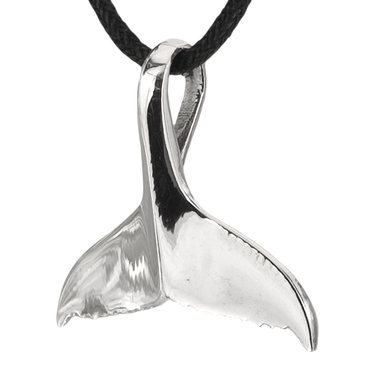 Kiss of Leather Kettenanhänger Wal Flosse Walflosse Schwanzflosse 925 Silber