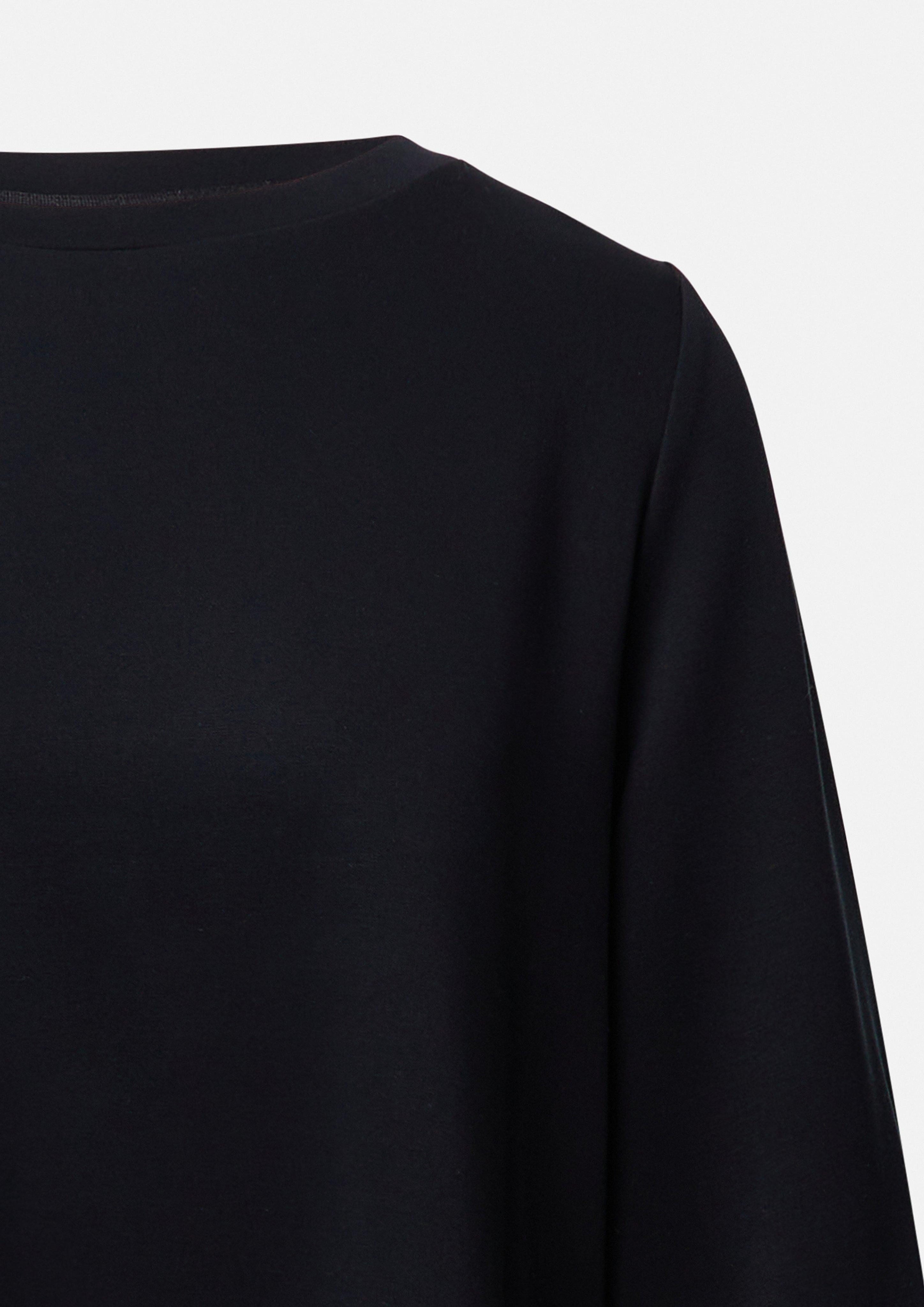 Sweatshirt Sweatshirt mit Ballonärmel und Seitenschlitzen