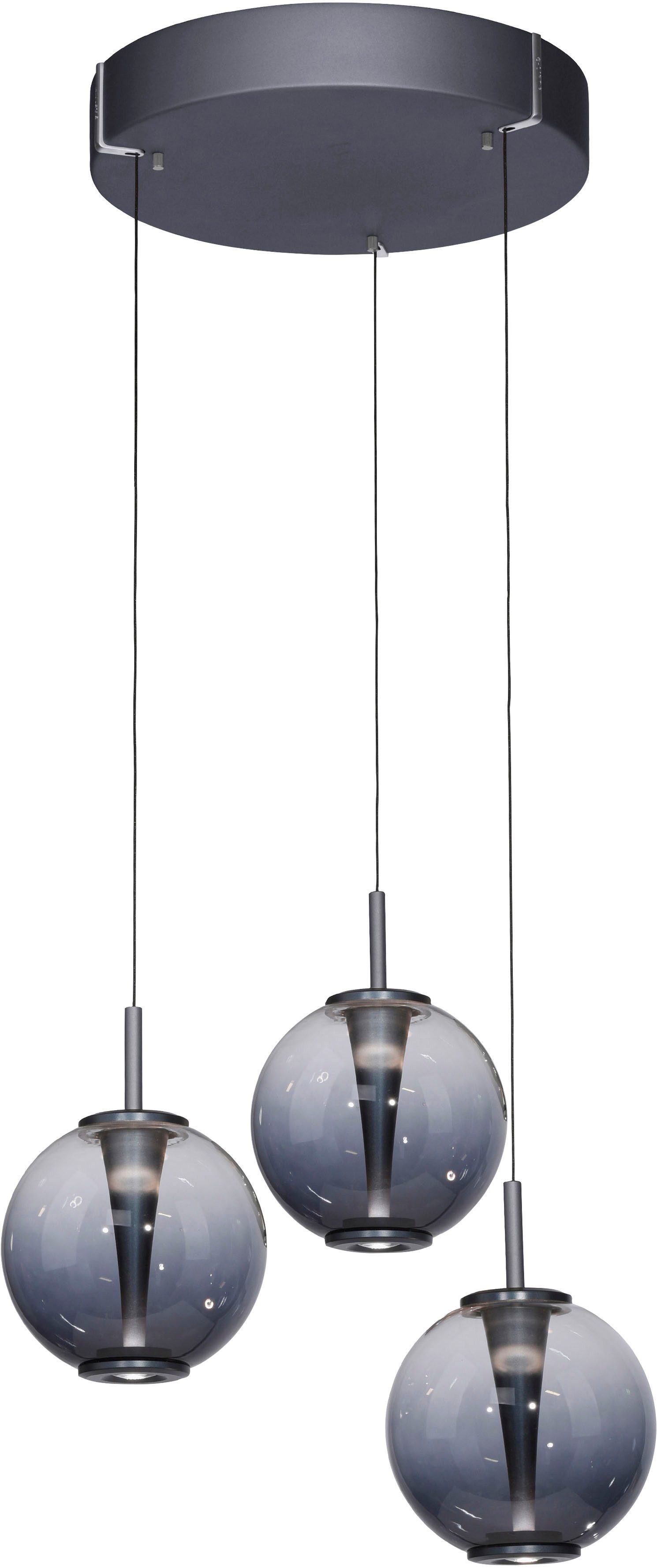 Neuhaus PURE LED Pendelleuchte PURE E-Infinity, CCT - über Fernbedienung, LED fest integriert, warmweiß - kaltweiß, e-SLIDE® Funktion, CCT, dimmbar, Fernbedienung