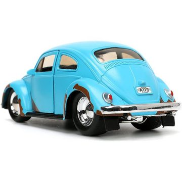 JADA Spielzeug-Auto 1959 VW Beetle, (Spielzeugauto, 1, 1-tlg., Inkl. Die-Cast Stitch Figur), 1:32, blau, Modellauto