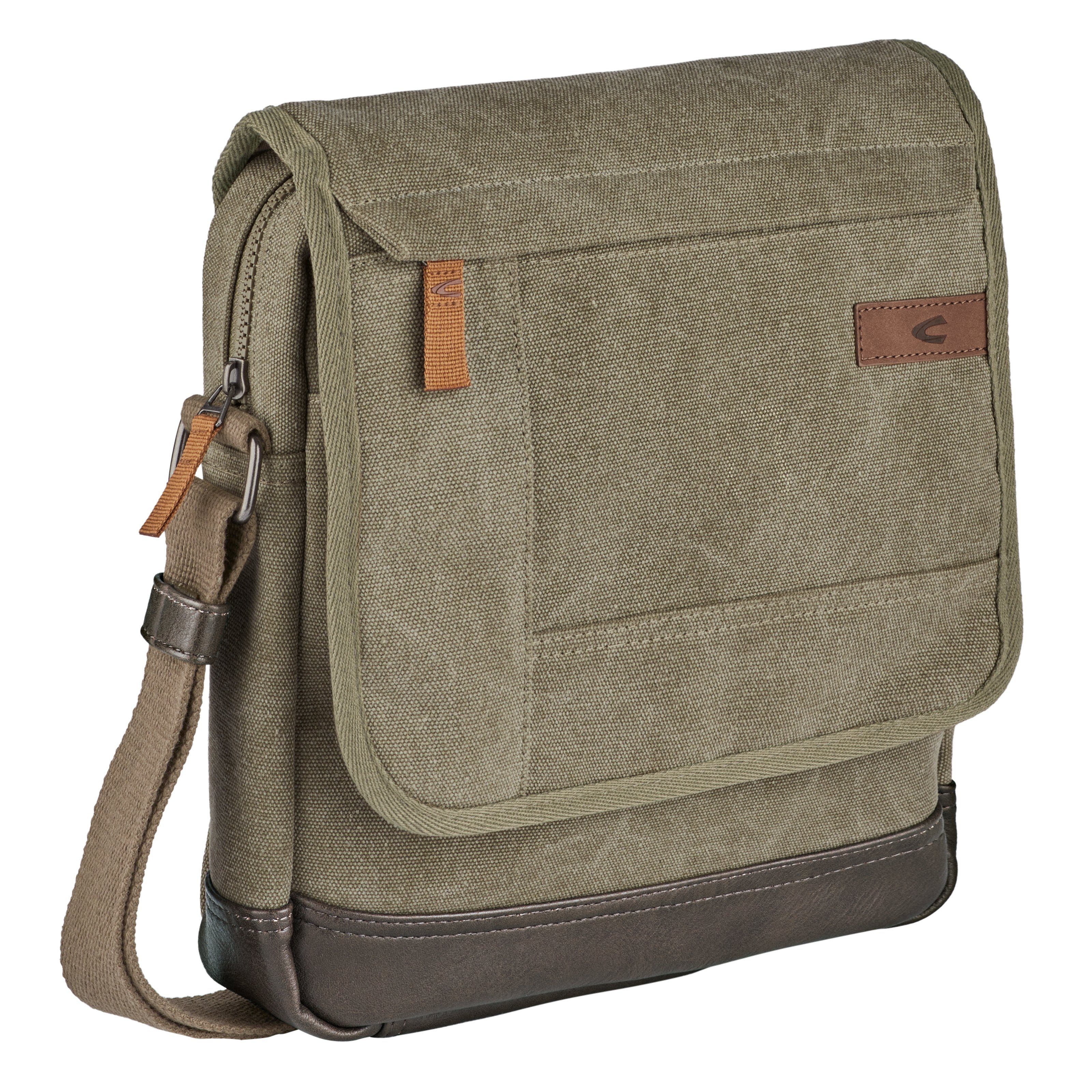 camel active Umhängetasche Air, Canvas Modell aus weichem Lederimitat abger günstig online kaufen