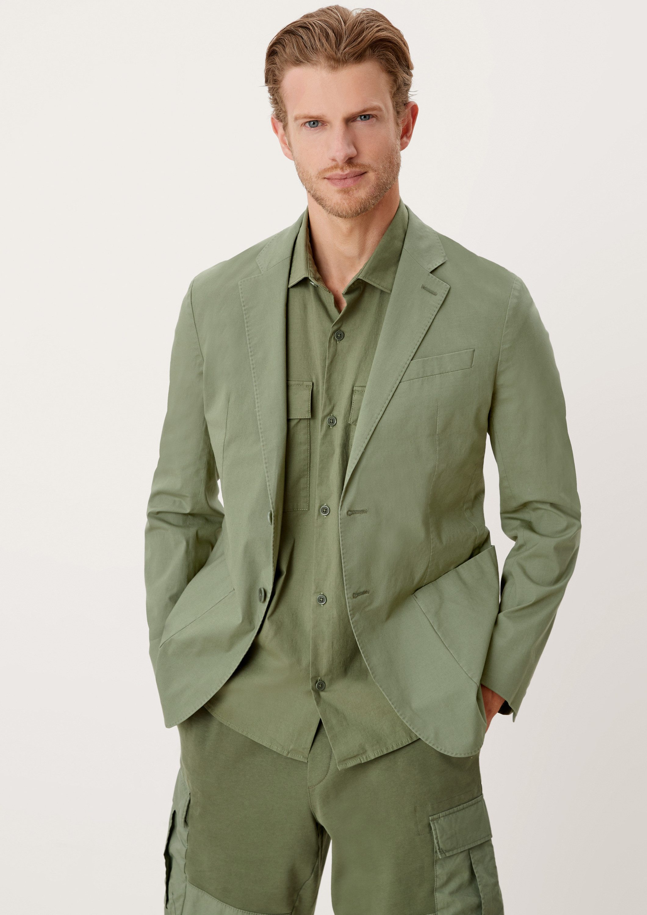 s.Oliver Sakko Indoor-Sakko Sakko aus Baumwolle