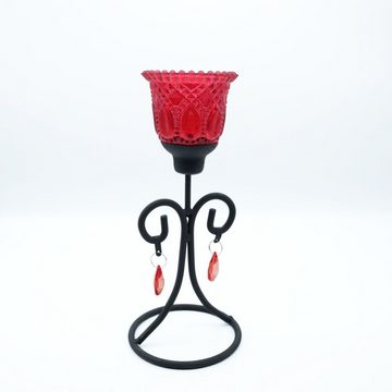 DeColibri Kerzenständer Kerzenständer, schwarz, Metall, Teelichthalter, standfest