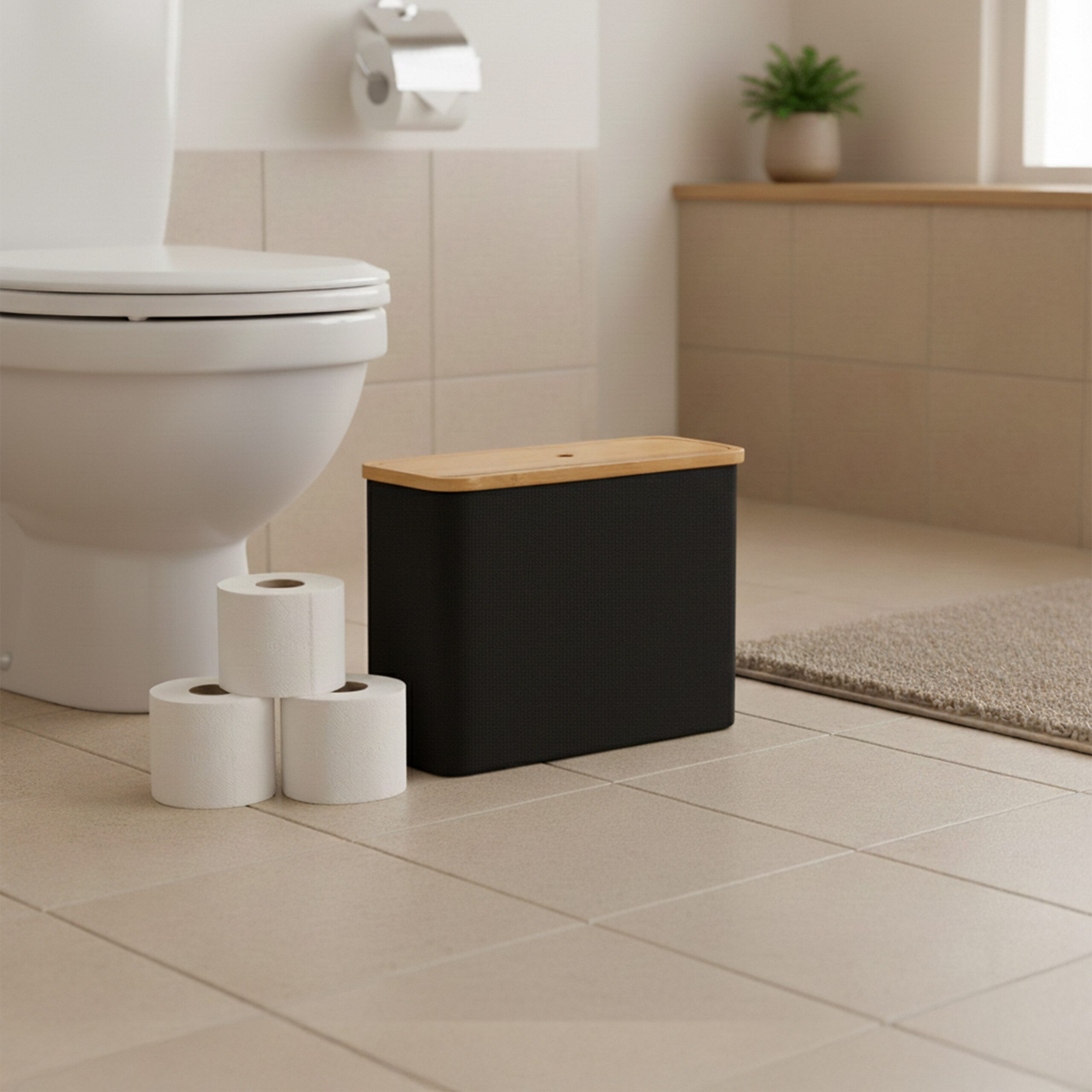 relaxdays Toiletten-Ersatzrollenhalter Toilettenpapier Aufbewahrung 12 Roll günstig online kaufen