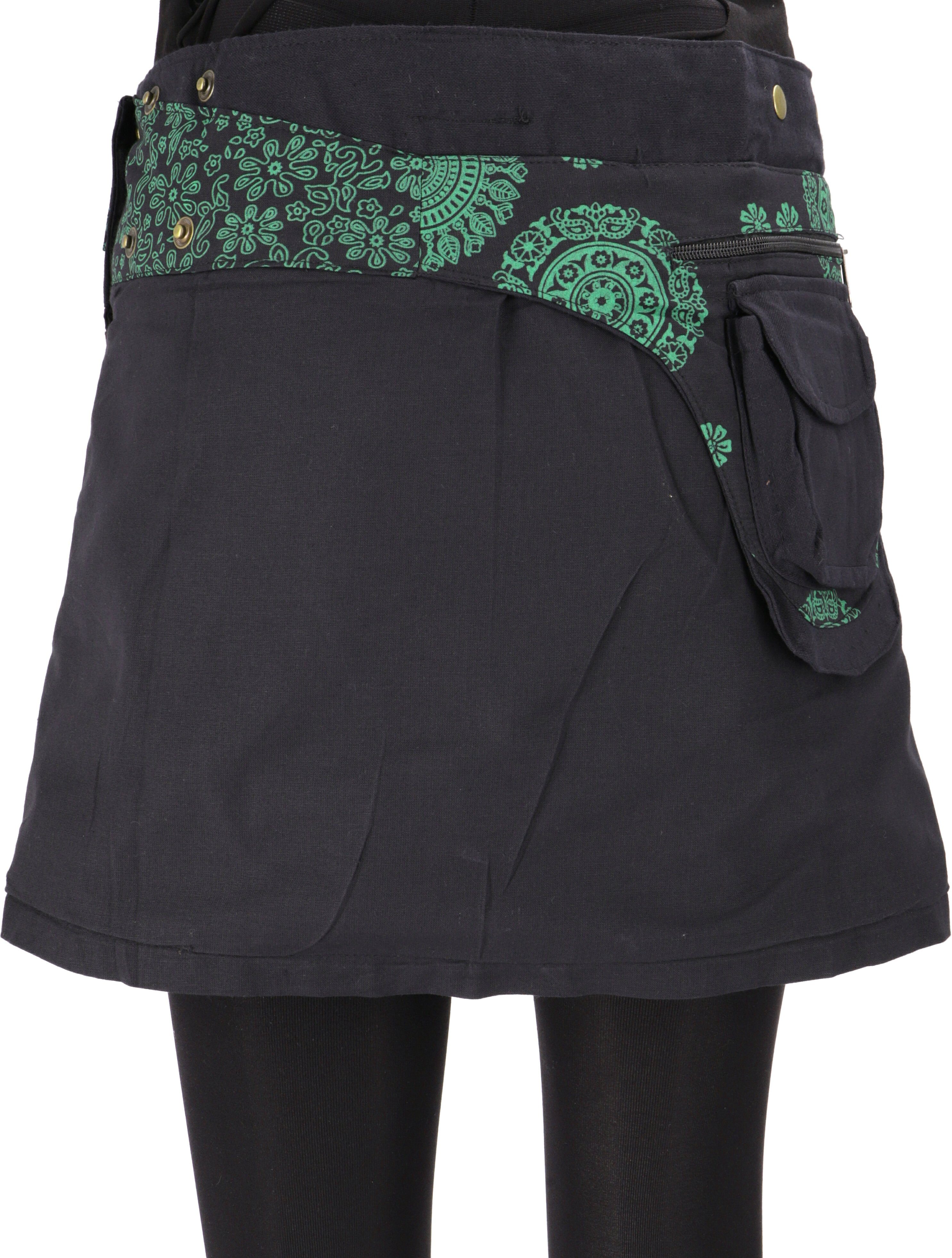 Guru-Shop Minirock Wickelrock, kurzer Rock, Cacheur, günstig online kaufen