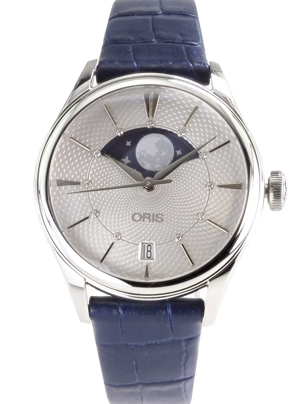 Oris Schweizer Uhr Unisex Uhr Automatik ARTELIER GRANDE LUNE 01 763 7723 4051 ARTELIER GRANDE LUNE, Diamantbesatz mit Diamantzertifikat