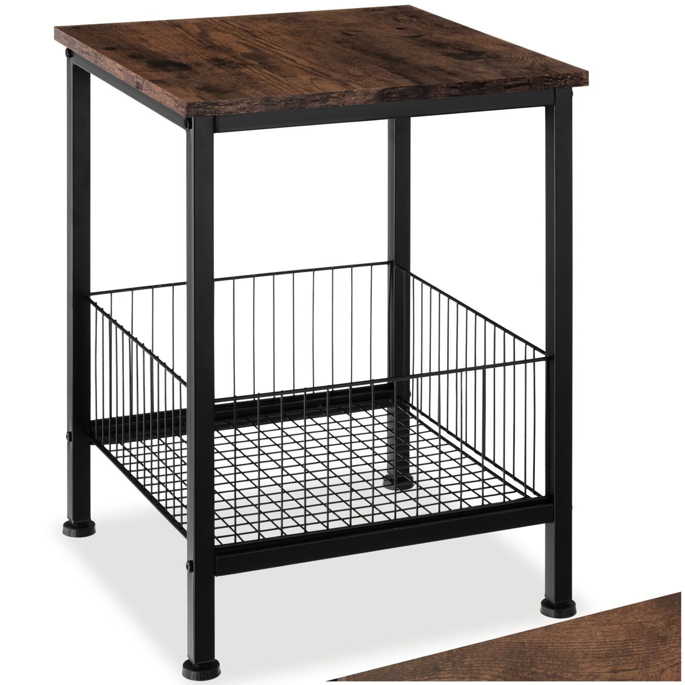 tectake Beistelltisch Couchtisch Grimsby 40x40x55,5cm (1-St., 1 tlg), Stilv günstig online kaufen