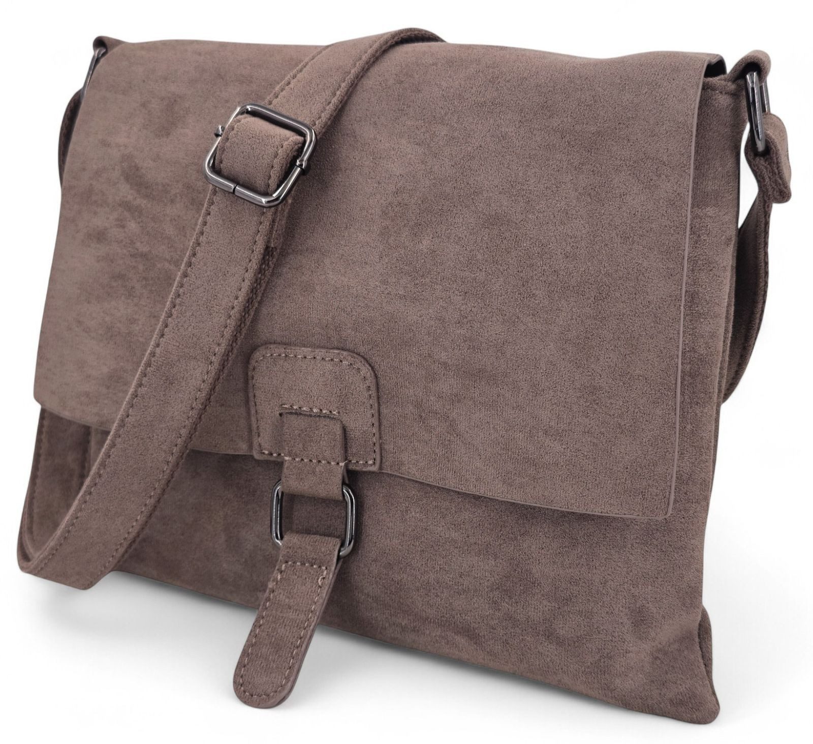 styleBREAKER Schultertasche Samtige Schultertasche (1-tlg)