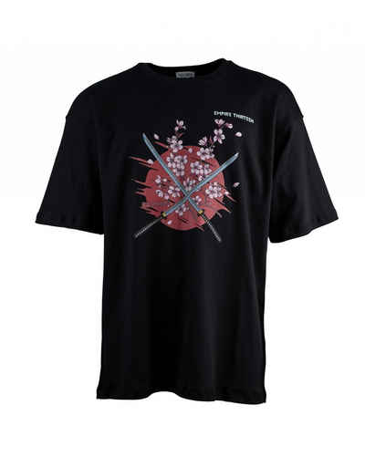 EMPIRE-THIRTEEN Oversize-Shirt »SAKURA« "SAKURA" Print auf der Vorderseite, Print, Logodruck, oversized