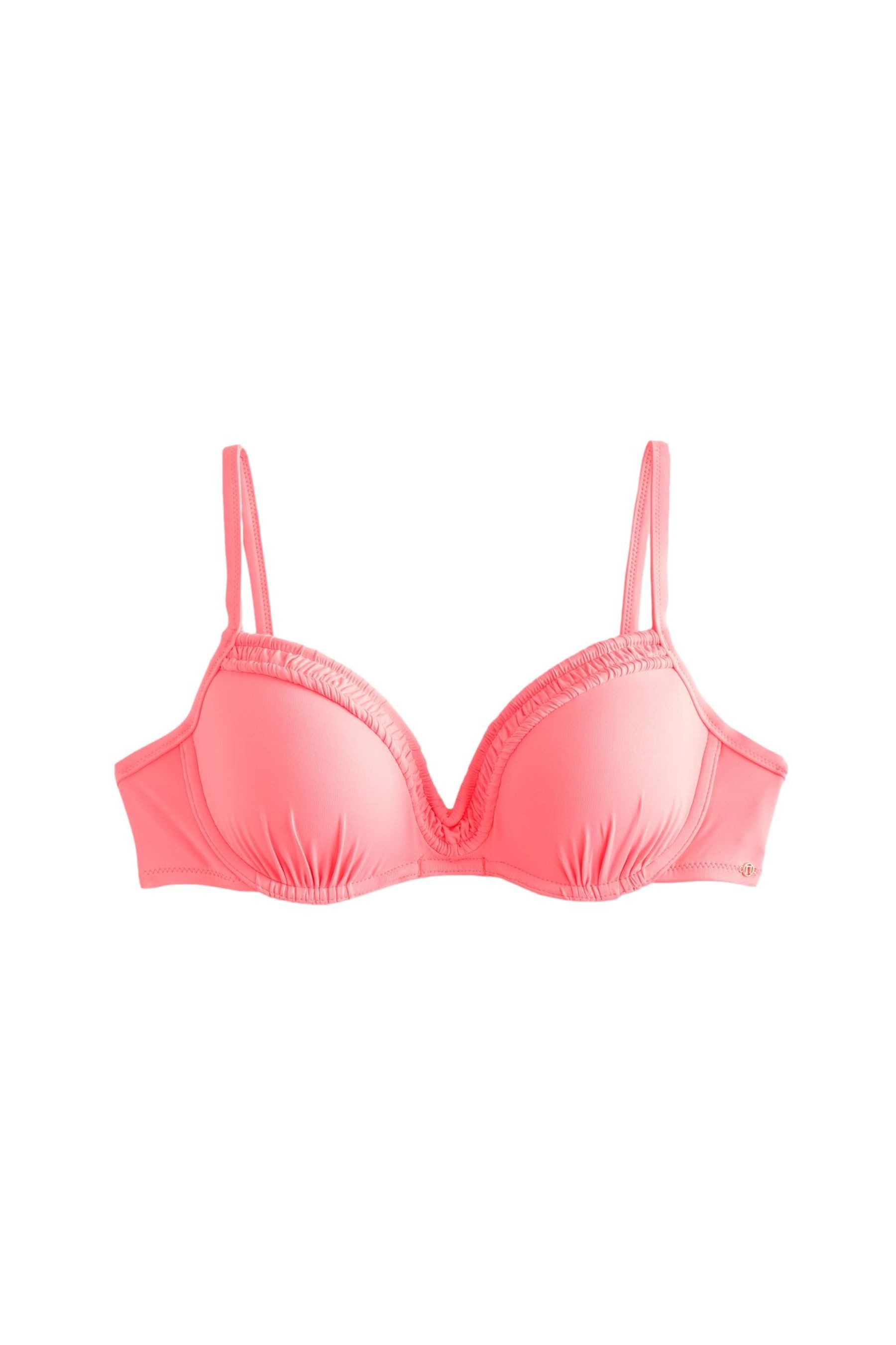 Next Bügel-Bikini-Top Gepolstertes Bikinioberteil mit Bügeln und Rüschen (1-St)