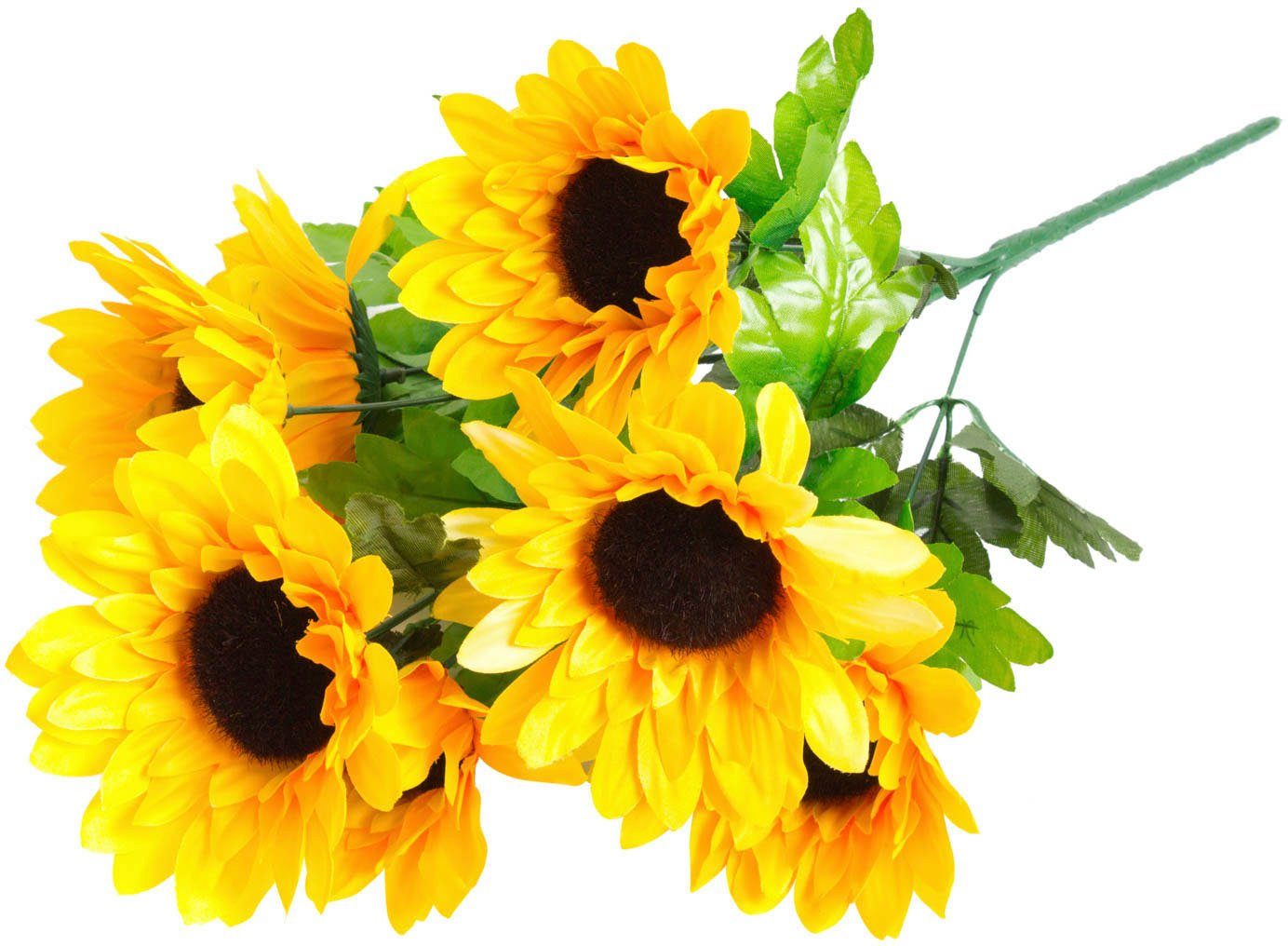 Kunstblume »Sonnenblumenbusch« Sonnenblume, Botanic-Haus, Höhe 46 cm-HomeTrends