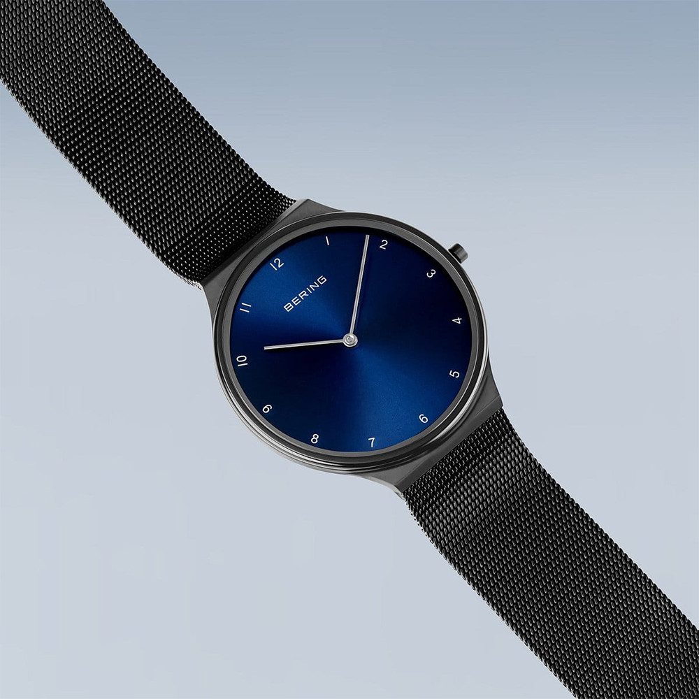 Bering Quarzuhr Bering Ultra Slim schwarz poliert/gebürstet 18440-227 18440-227, Bering Ultra Slim schwarz poliert/gebürstet 18440-227