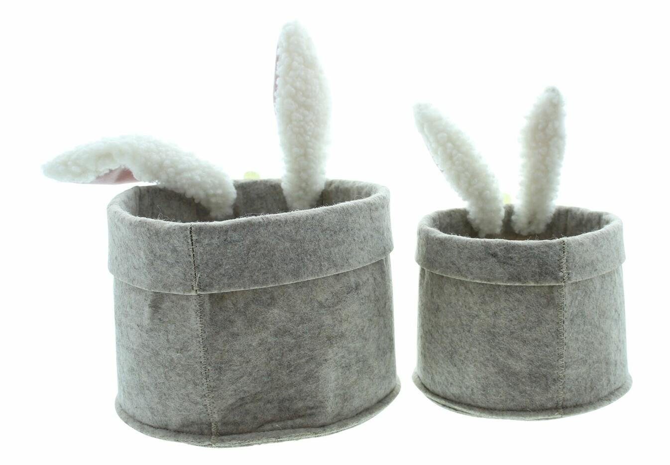 Home-trends24.de Osternest Häschen Osterhase Set Deko Ostern Aufbewahrung Füllkorb Körbchen