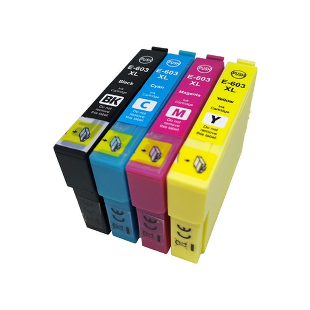 inkpro Druckerpatronen Set 603XL kompatibel mit Epson 603 XL, Tintenpatrone (XP-2100, XP-2105, XP-2150, XP-2155, XP-3100, XP-3105, XP-3150, XP-3155, XP-4100, XP-4105, XP-4150, XP-4155, WF-2810 DWF, WF-2820 DWF, WF-2830 DWF, WF-2835 DWF, WF-2840 DWF, WF-2845 DWF, WF-2850 DWF, WF-2870 DWF, 4-tlg., je eine XL-Patrone Schwarz, Cyan, Magenta, Gelb)