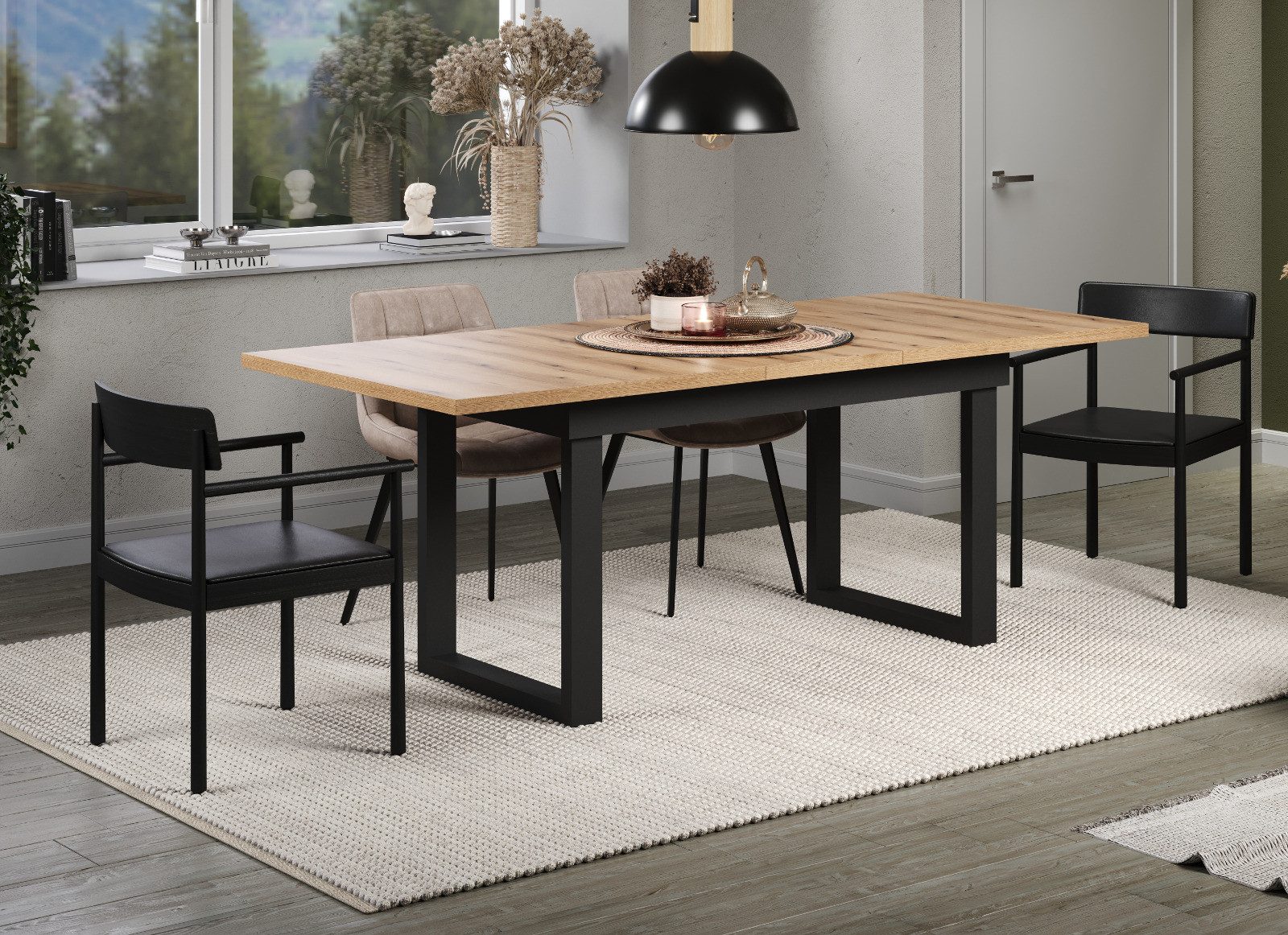 Furn.Design Esstisch Syncro (in Evoke Eiche günstig online kaufen