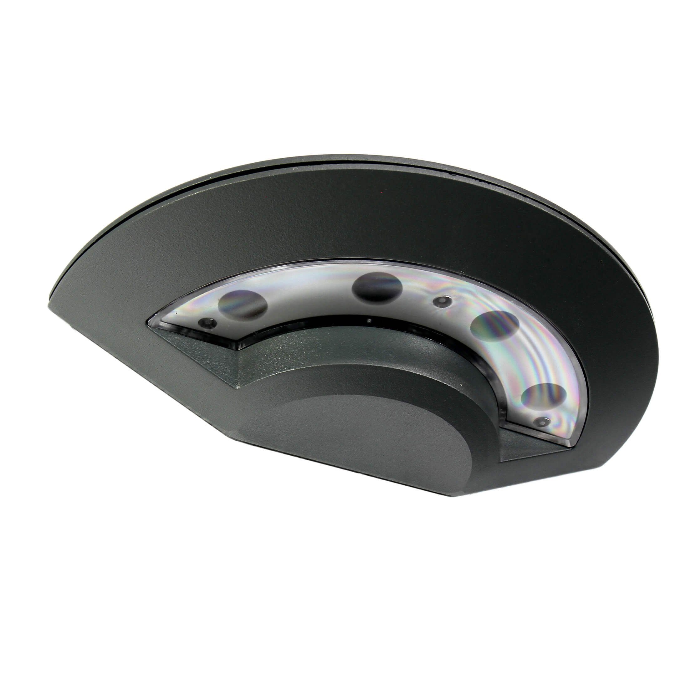 Licht-Erlebnisse Außen-Wandleuchte DISC, LED fest LED Wandlampe Aluminium modern Haustür Warmweiß, integriert, Anthrazit Lampe Außen