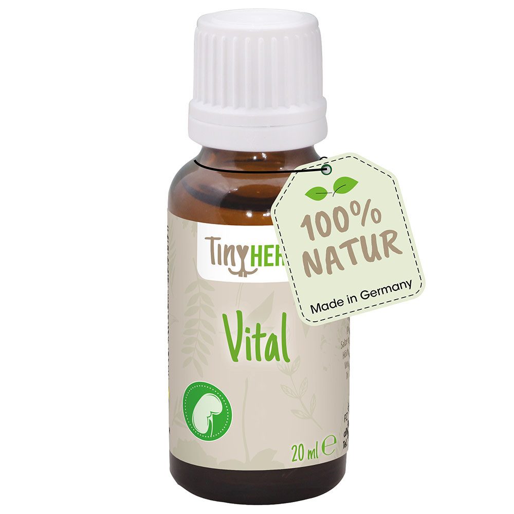 cdVet TinyHerbs Vital, Ergänzungsfutter für: Zwergkaninchen, Nagetiere, Langzeitunterstützung für Leber u. Nieren, fördert gesundes Fell