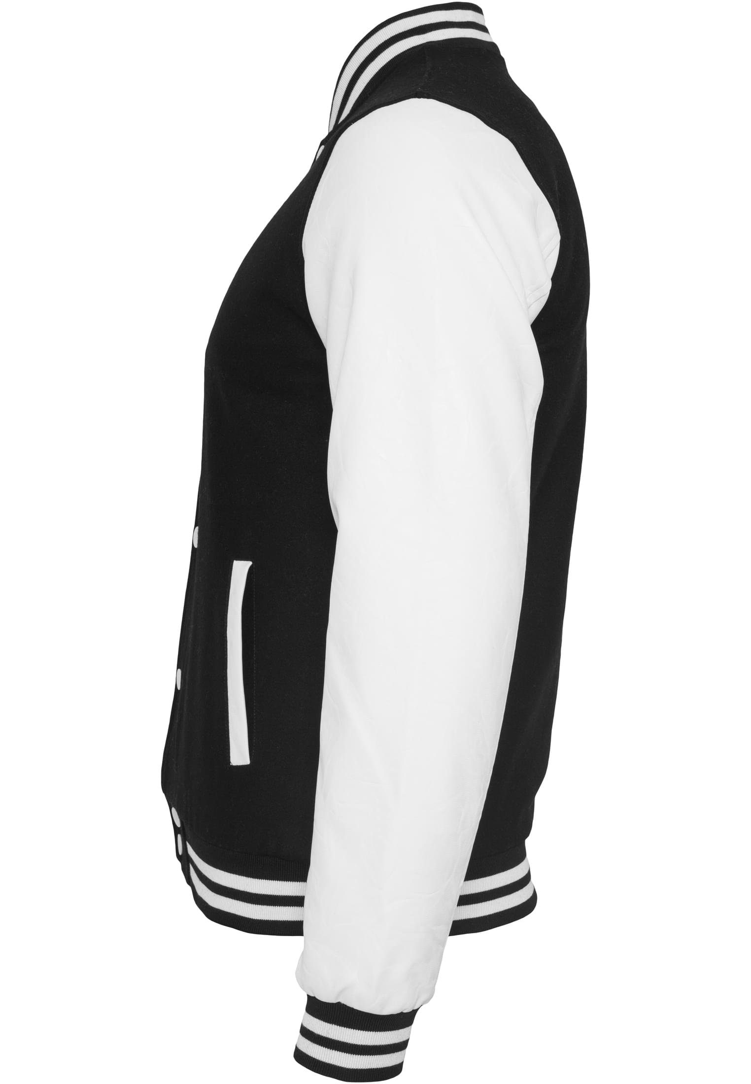 URBAN CLASSICS Outdoorjacke Herren (1-St) Oldschool College Jacket black/white