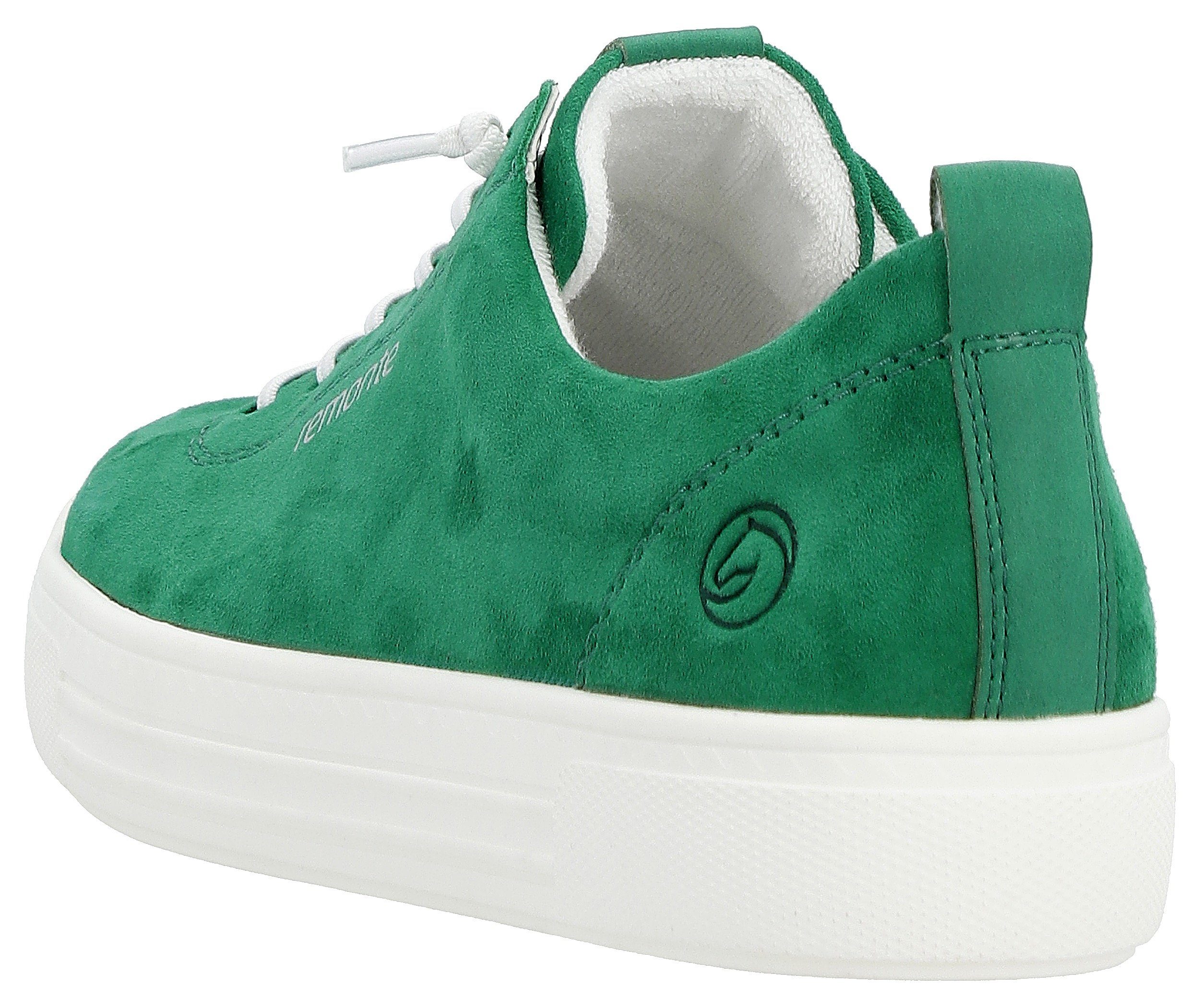 Wechselfußbett Sneaker Remonte praktischem grün mit