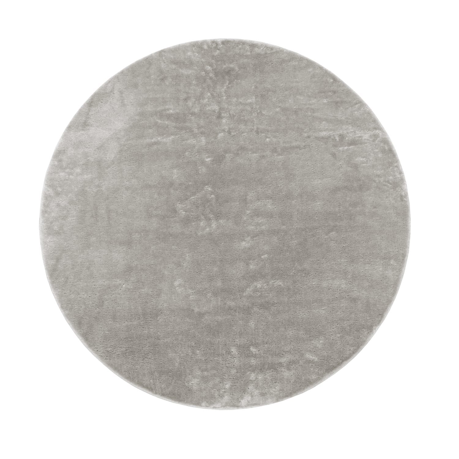 KADIMA DESIGN Teppich waschbar Unifarben Wohnzimmer schmutzabweisend Teppich Kurzflor, Rund, Höhe: 14 mm, Florhöhe: 10 mm, Polyester, Rund, 80D, Grau