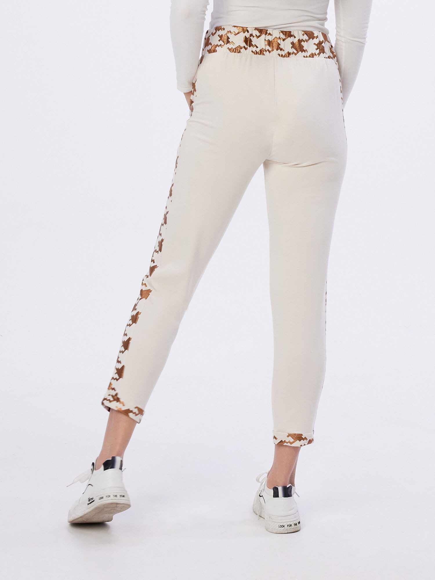 MONACO blue WEEKEND Jogger Pants Schlupfhose figurumspielend mit Hahnentrit günstig online kaufen