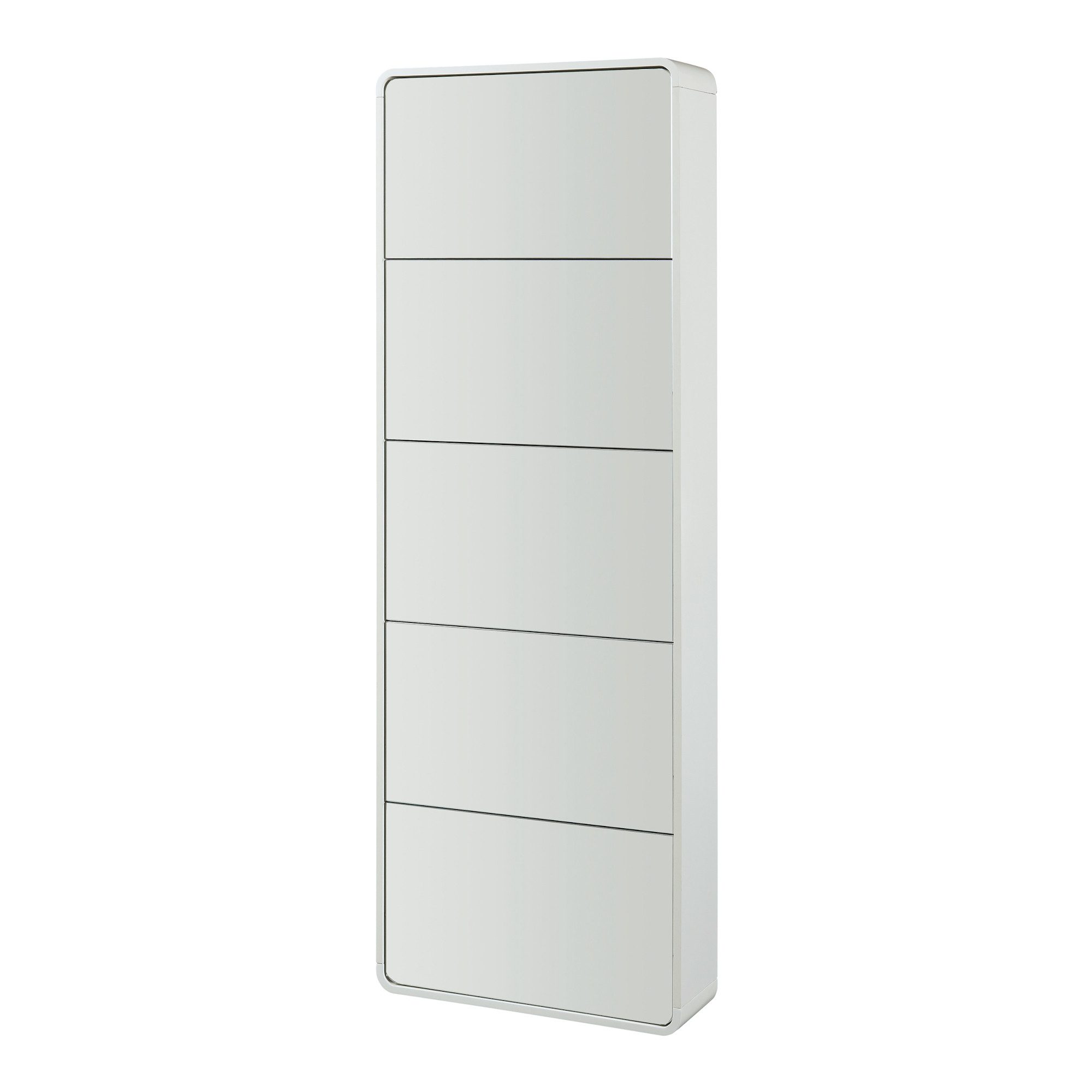 en.casa Schuhkipper, »Aure« Weiß mit 5 Klappen für 10 Paar Schuhe 180x63x20 günstig online kaufen