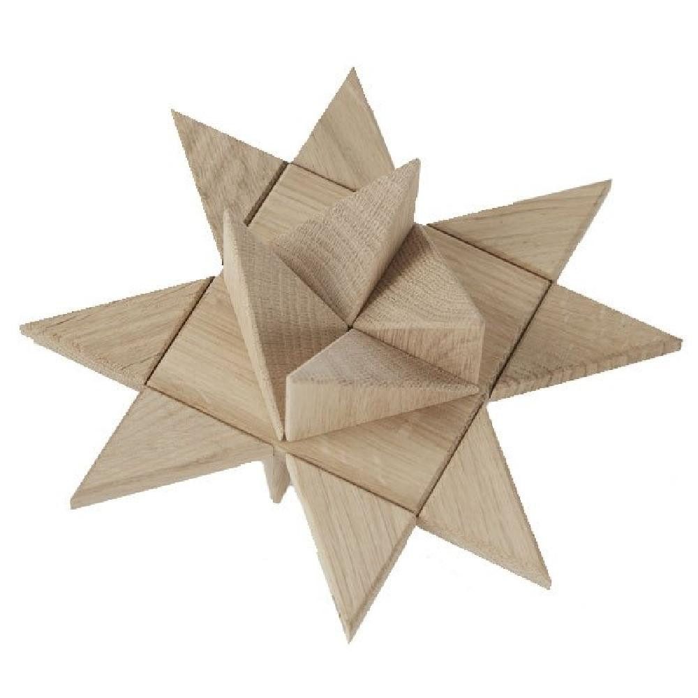 Boyhood Dekofigur Аксессуары для домаsobjekt Fröbel Stern liegend Eichenholz Natur (22cm)