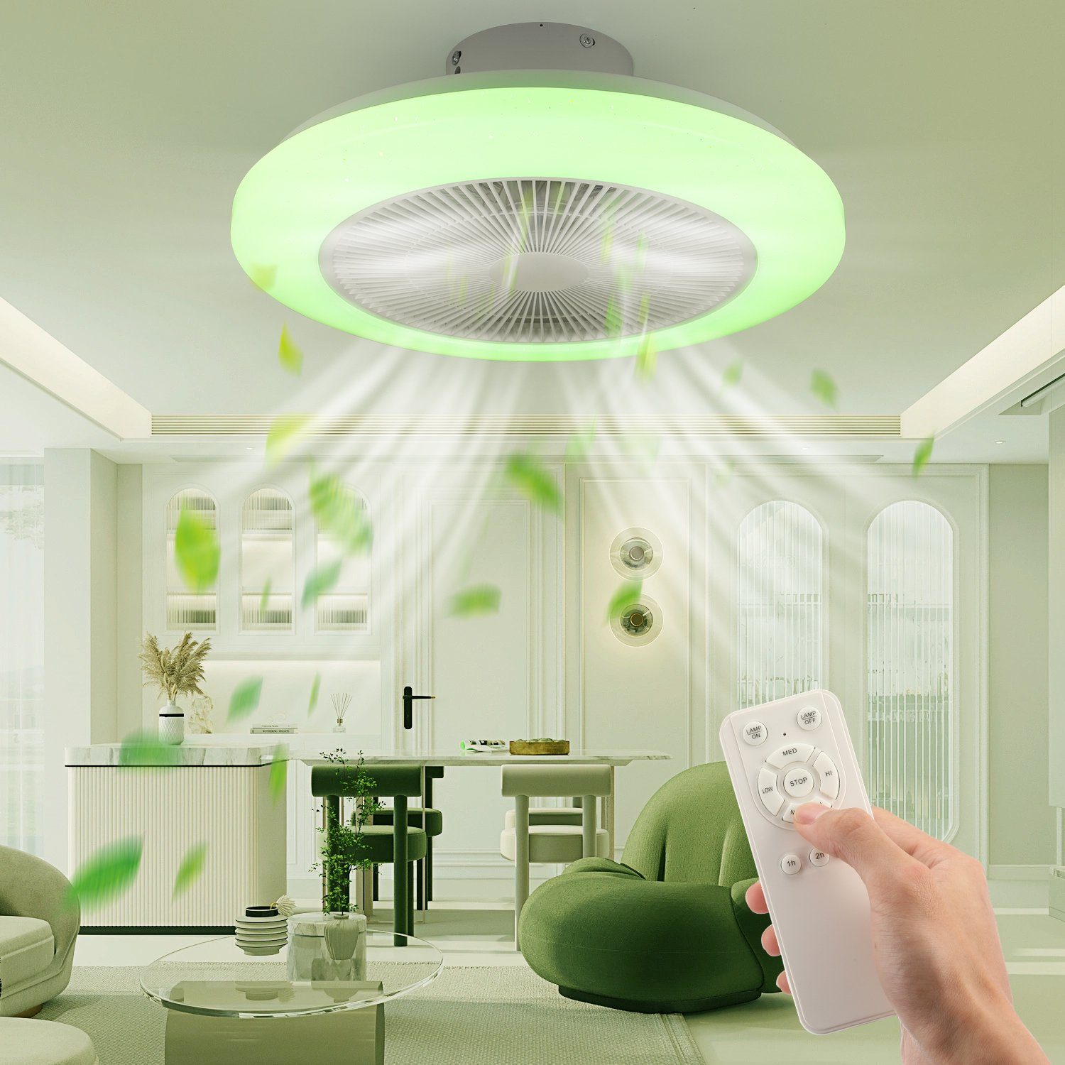 oyajia Deckenventilator 57W Deckenventilator mit LED günstig online kaufen