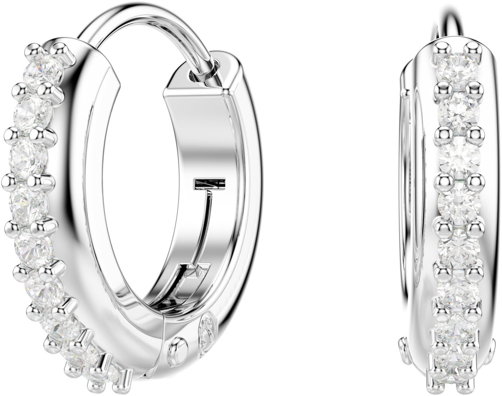 Swarovski Paar Creolen Schmuck Geschenk Matrix Ohrringe, 5690669, 5690670, 5697228, mit Swarovski® Zirkonia (synth)