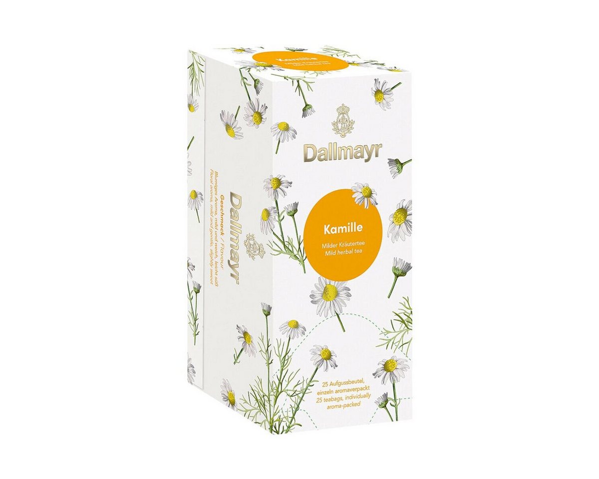 DALLMAYR Tee Kamille, 25 Aufgussbeutel, Kräutertee-Mischung