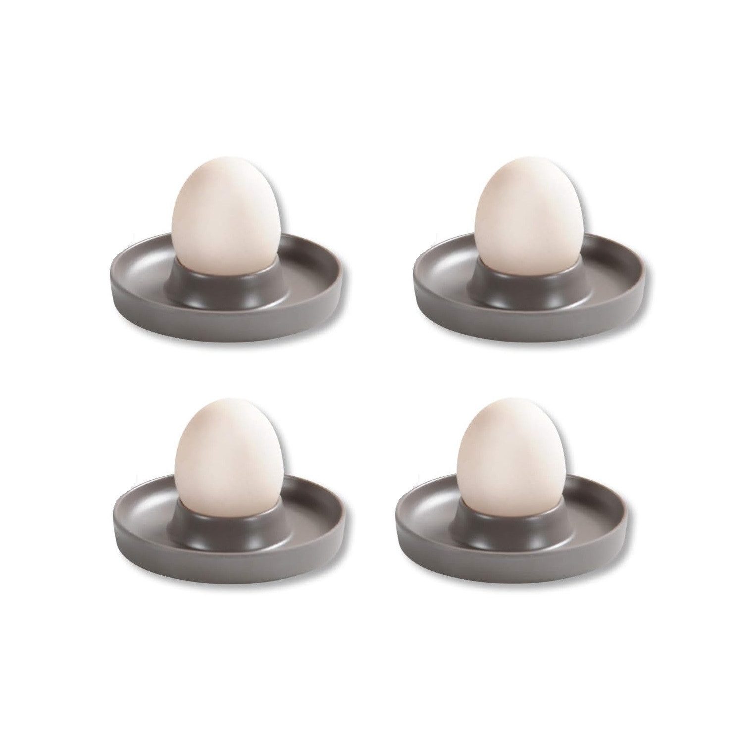 Eierbecher Eierbecher, 4er Pack, Melamin, Grau