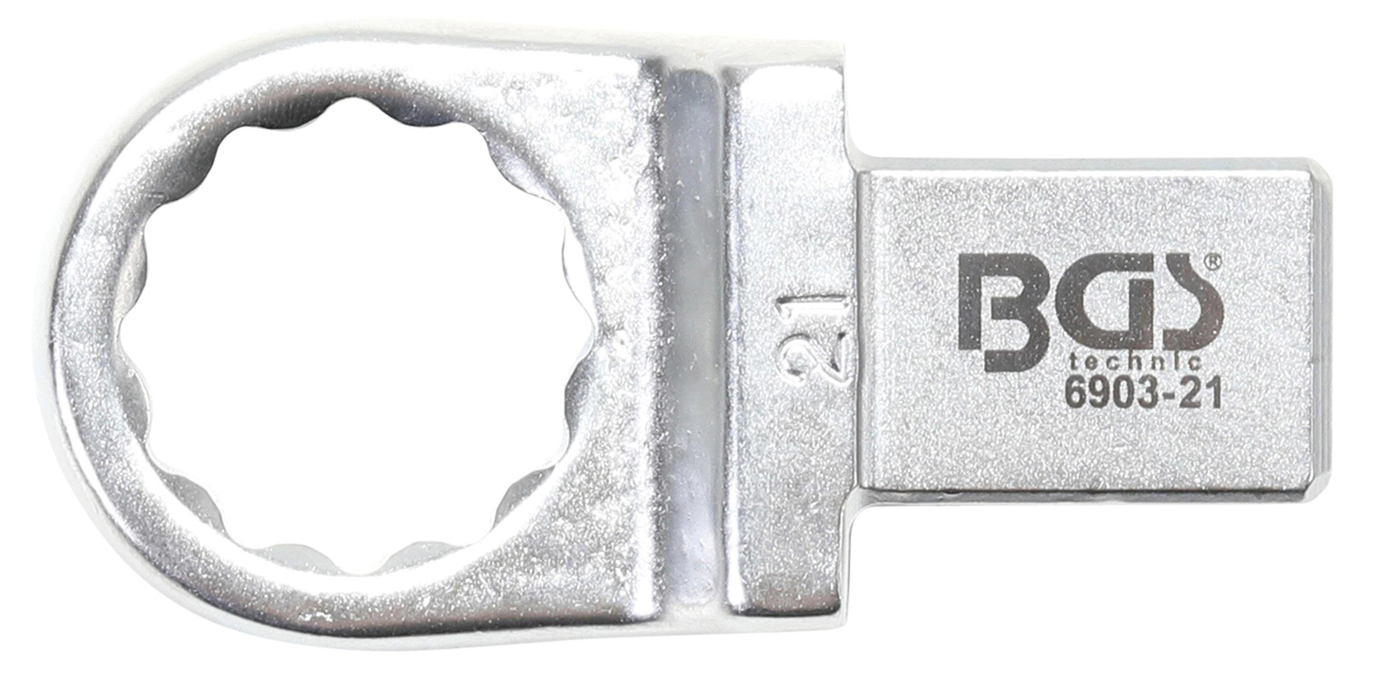 BGS technic Ausstechform Einsteck-Ringschlüssel, 18 Aufnahme 21 mm, mm 14 x