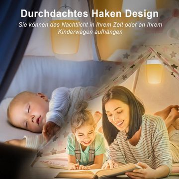 Novostella LED Nachtlicht LED Baby Nachtlicht Kinder RGB USB Nachttischlampe Timer, LED fest integriert, LED Nachtlicht