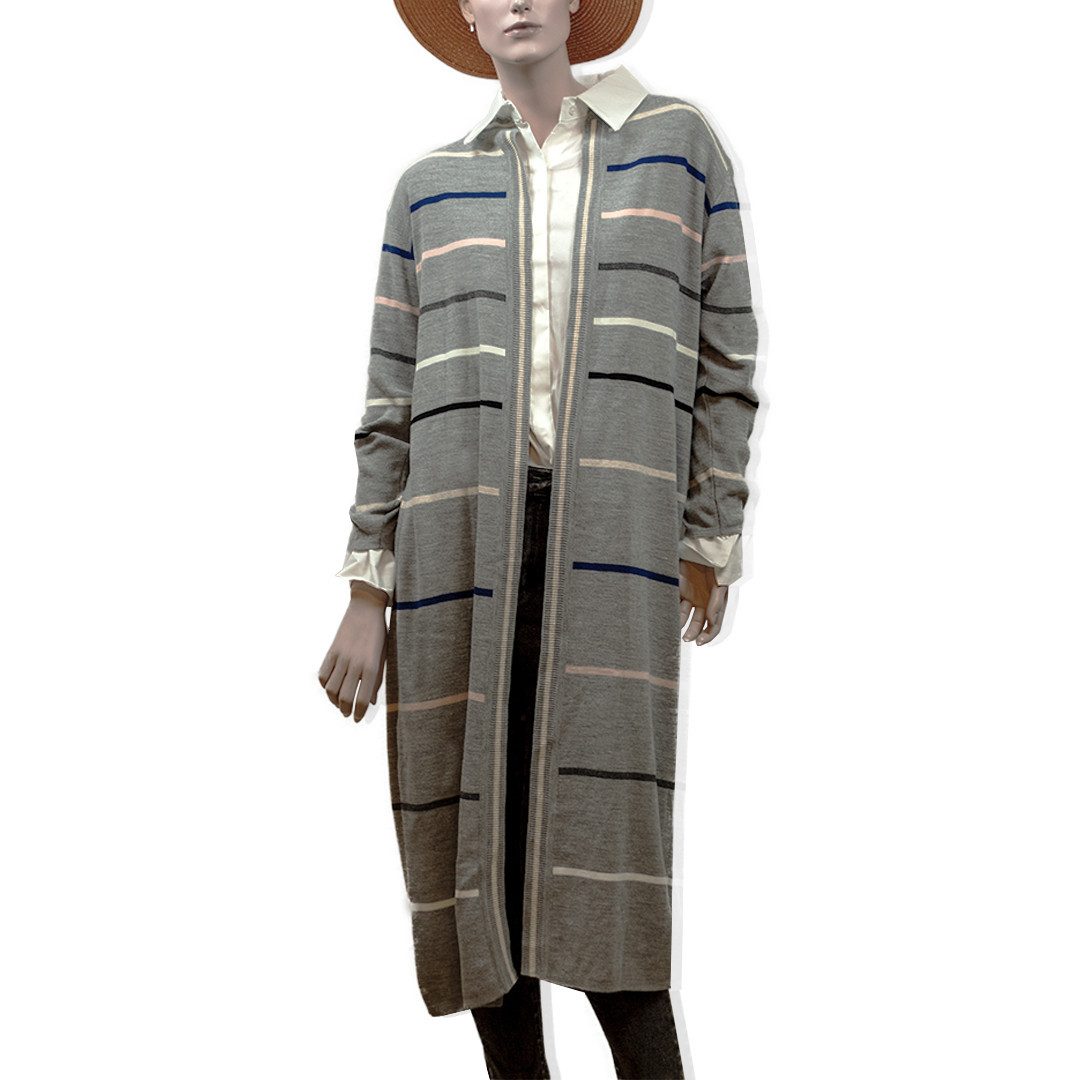 Stillpullover Oversized Longsweater für Damen, Kuscheliger Strickpullover
