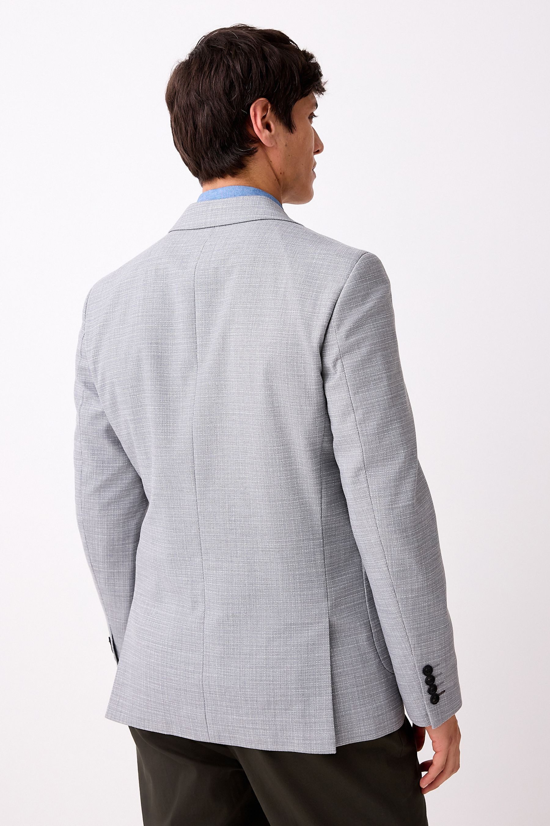 Next Jackenblazer Strukturierter eleganter Slim Fit günstig online kaufen