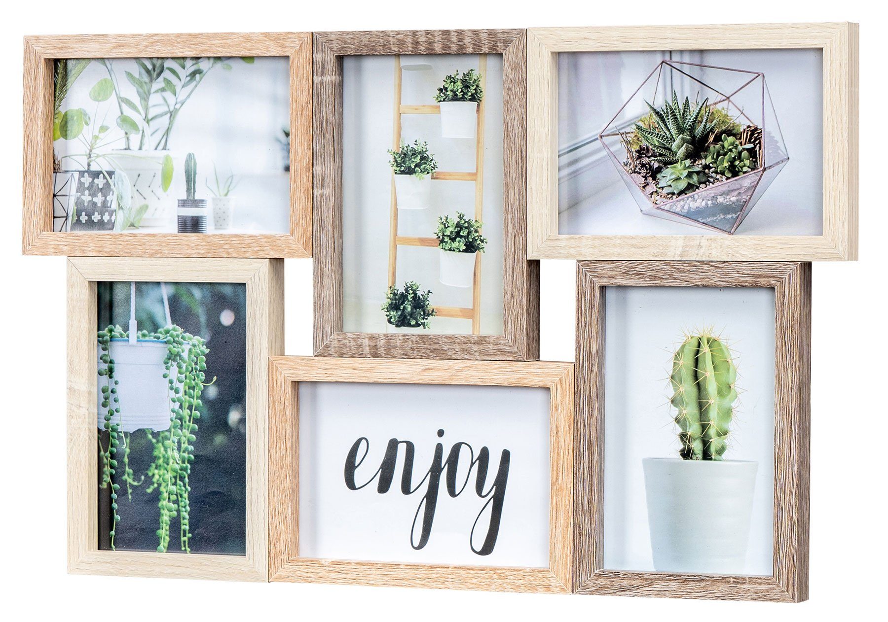 Levandeo® Bilderrahmen Collage, Bilderrahmen 6 Fotos günstig online kaufen