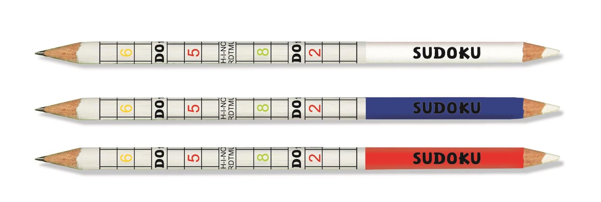 KOH-I-NOOR Bleistift KOH Bleistifte für Sudoku 2B 36er mit Radiergummi