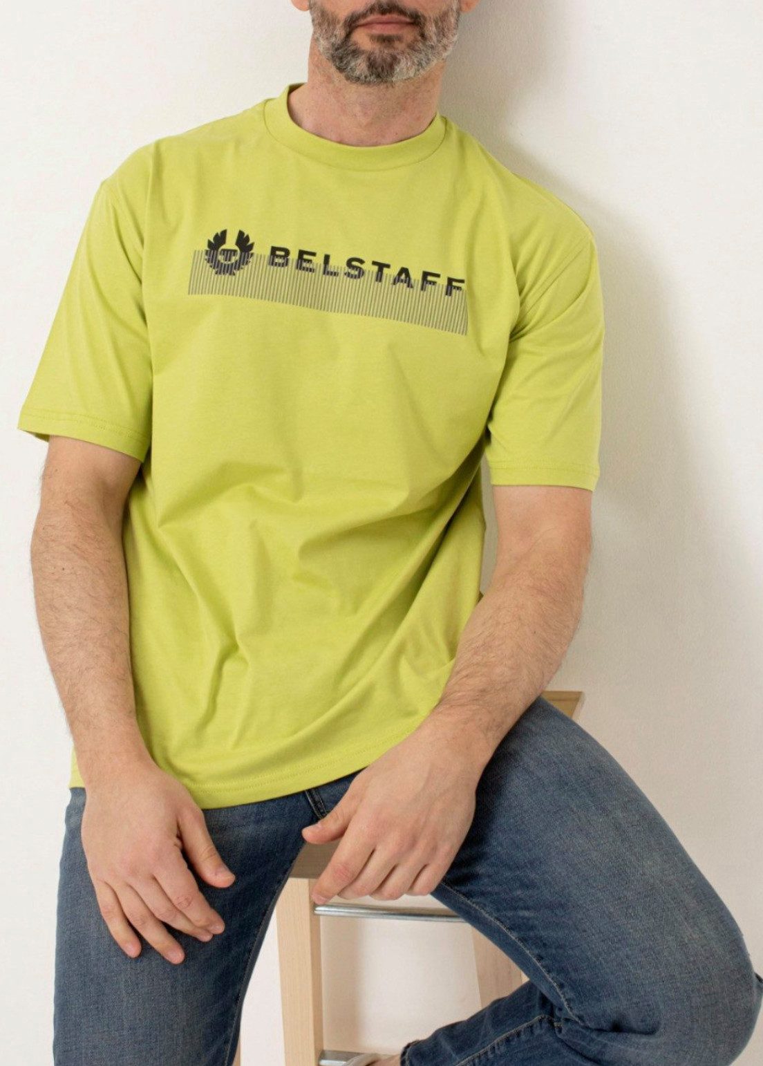 Belstaff T-Shirt England 1924 Signature Retro Phoenix Radio Moderne trifft auf ikonischen Stil