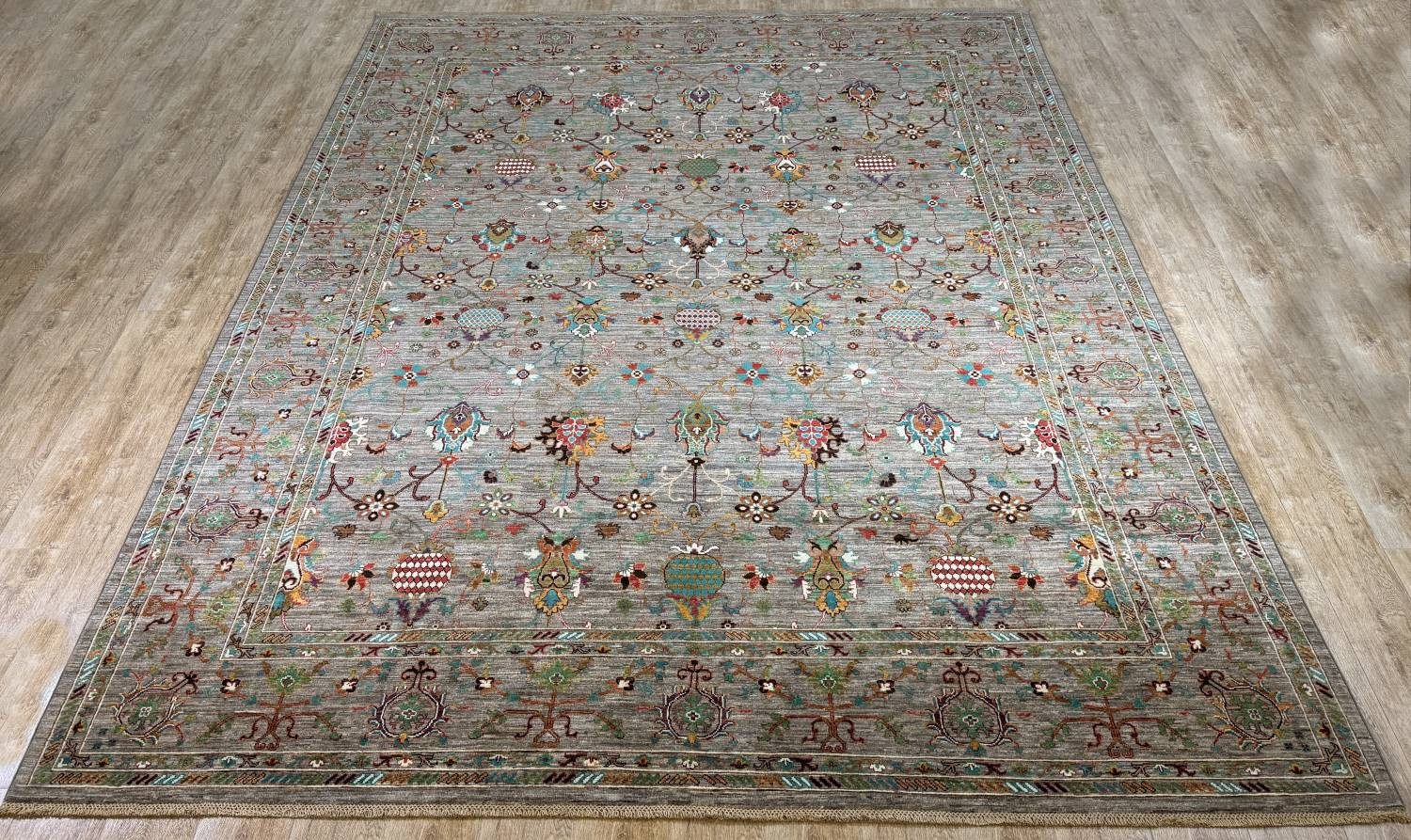 Rug Studios Teppich ZIEGLER MIRAGE-ORIGINAL HANDGEKNÜPFT, Rechteckig, Höhe: 8 mm, Handgefertigt, 296 x 390 cm, Grau