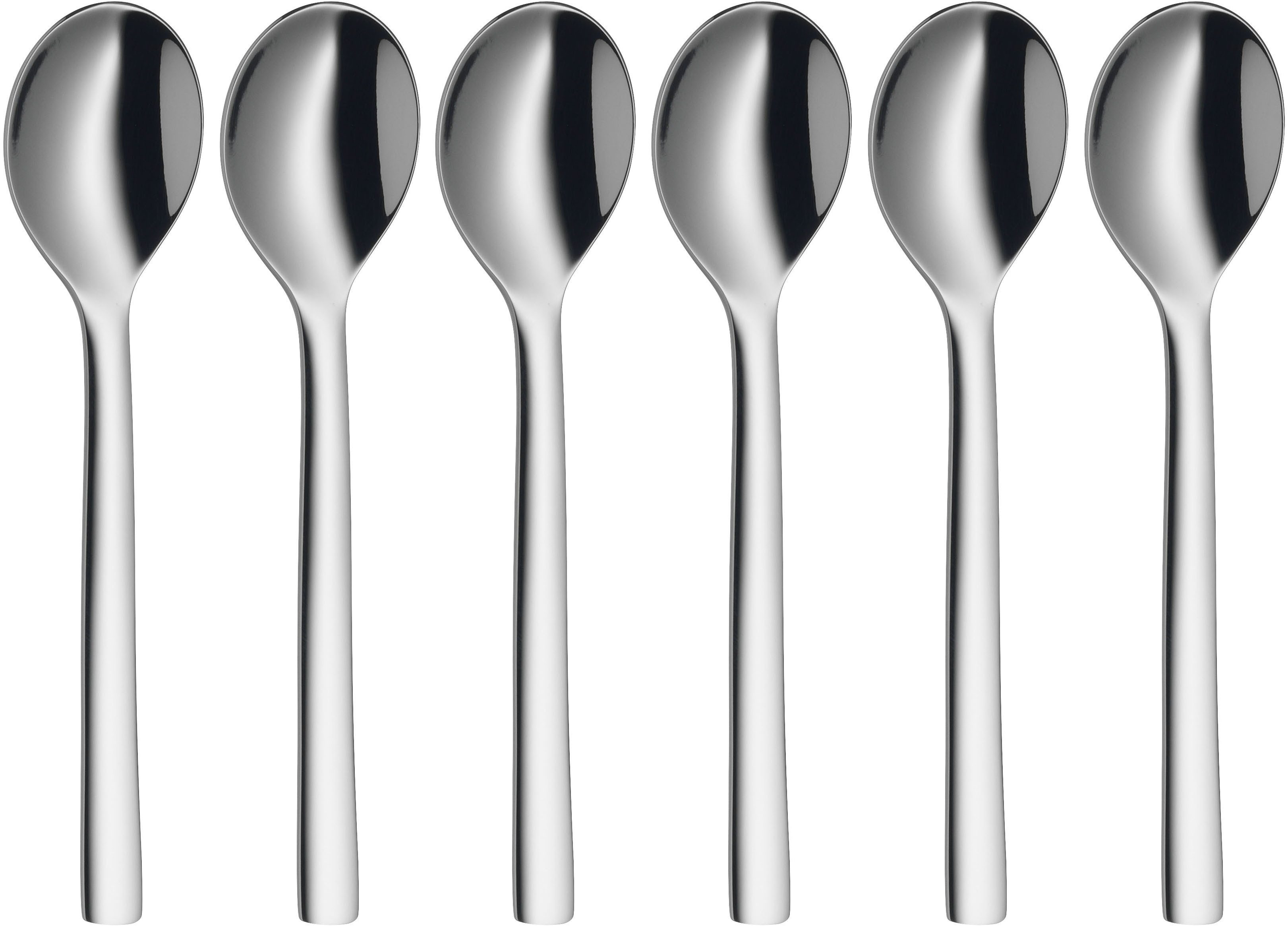 WMF Espressolöffel Nuova (6 Stück), 6-tlg., 11 cm, Cromargan Edelstahl rostfrei 18/10, Geschenkverpackung