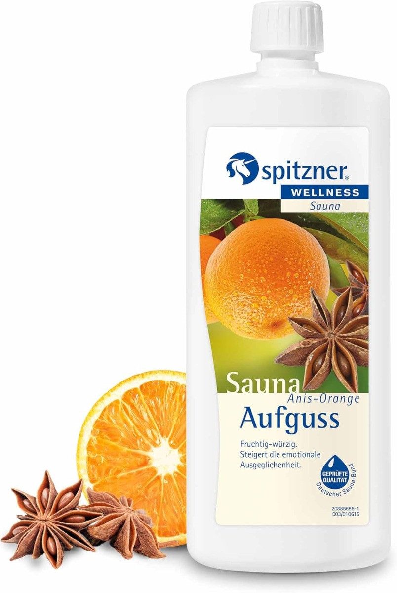 Spitzner Aufgusskonzentrat Spitzner Saunaaufguss - Anis-Orange 1L, 190 ml